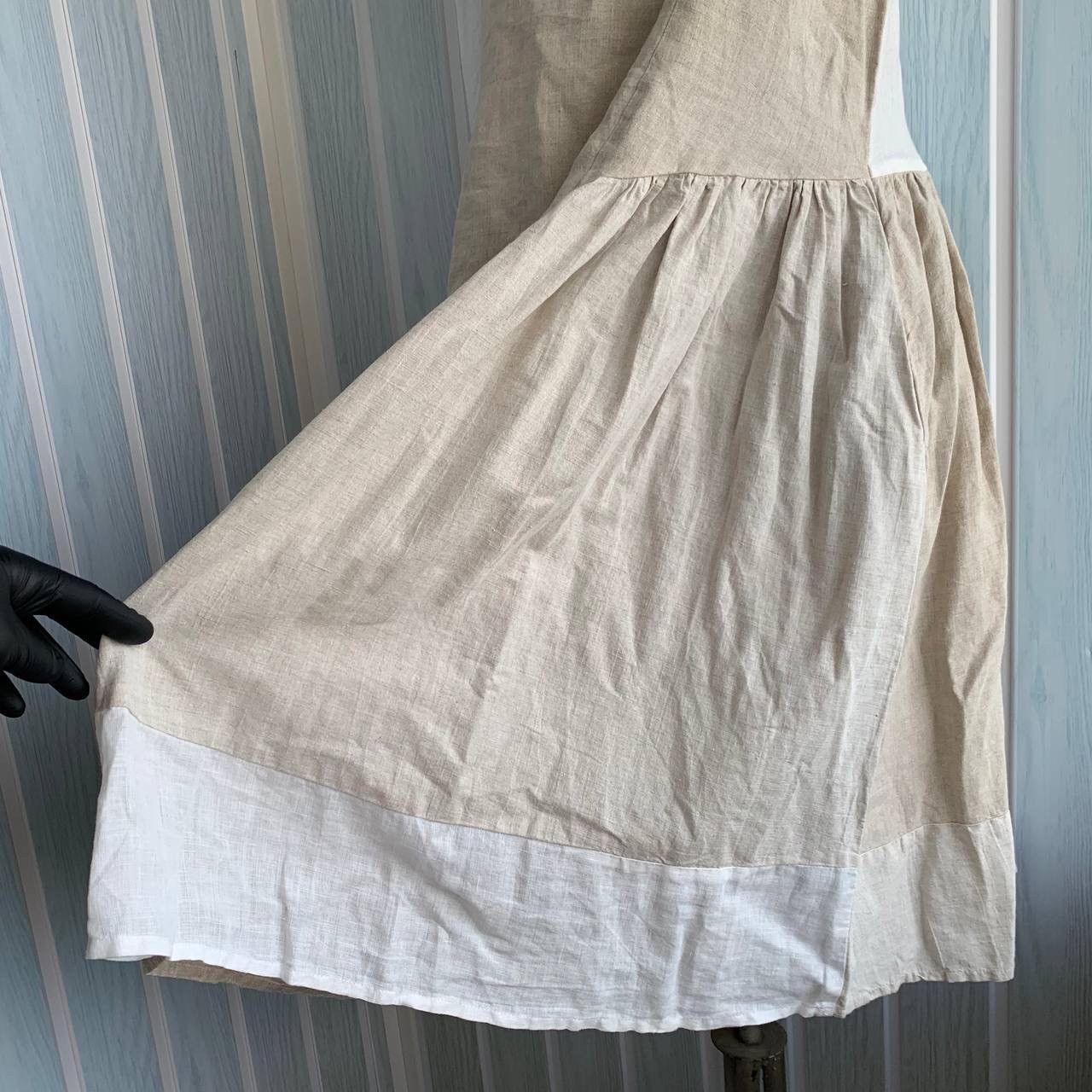 Other Cocon.commerz by Privatsachen Multicolor Linen Flare Dress Size L / US 10 / IT 46 - 19 Thumbnail