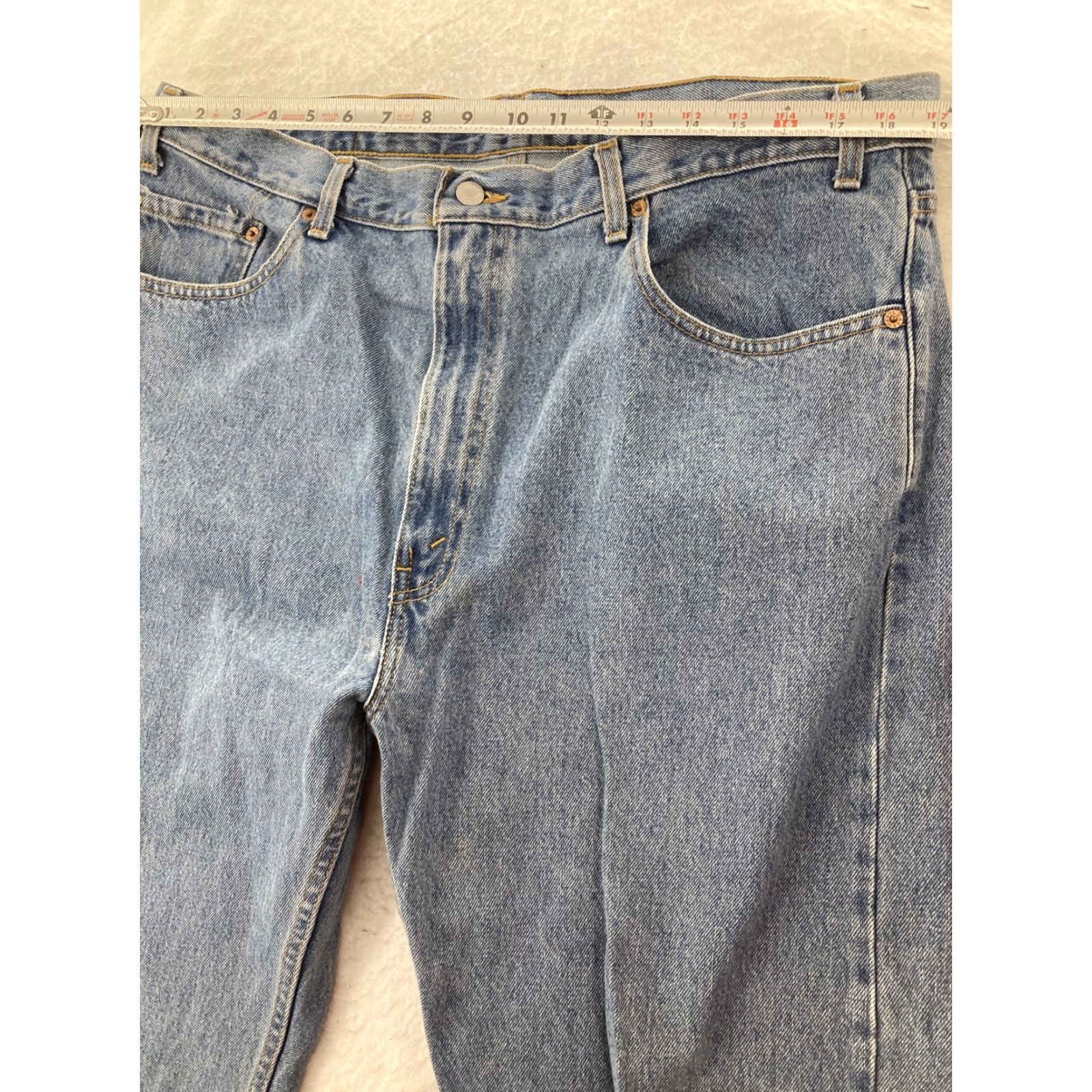 Levi's VINTAGE Levi's 505 Jeans Mens 40x30 Regular Levi's 505 Jeans 40 34 Blue USA Classic 90s Mens Regular Straight Size US 40 / EU 56 - 3 Thumbnail