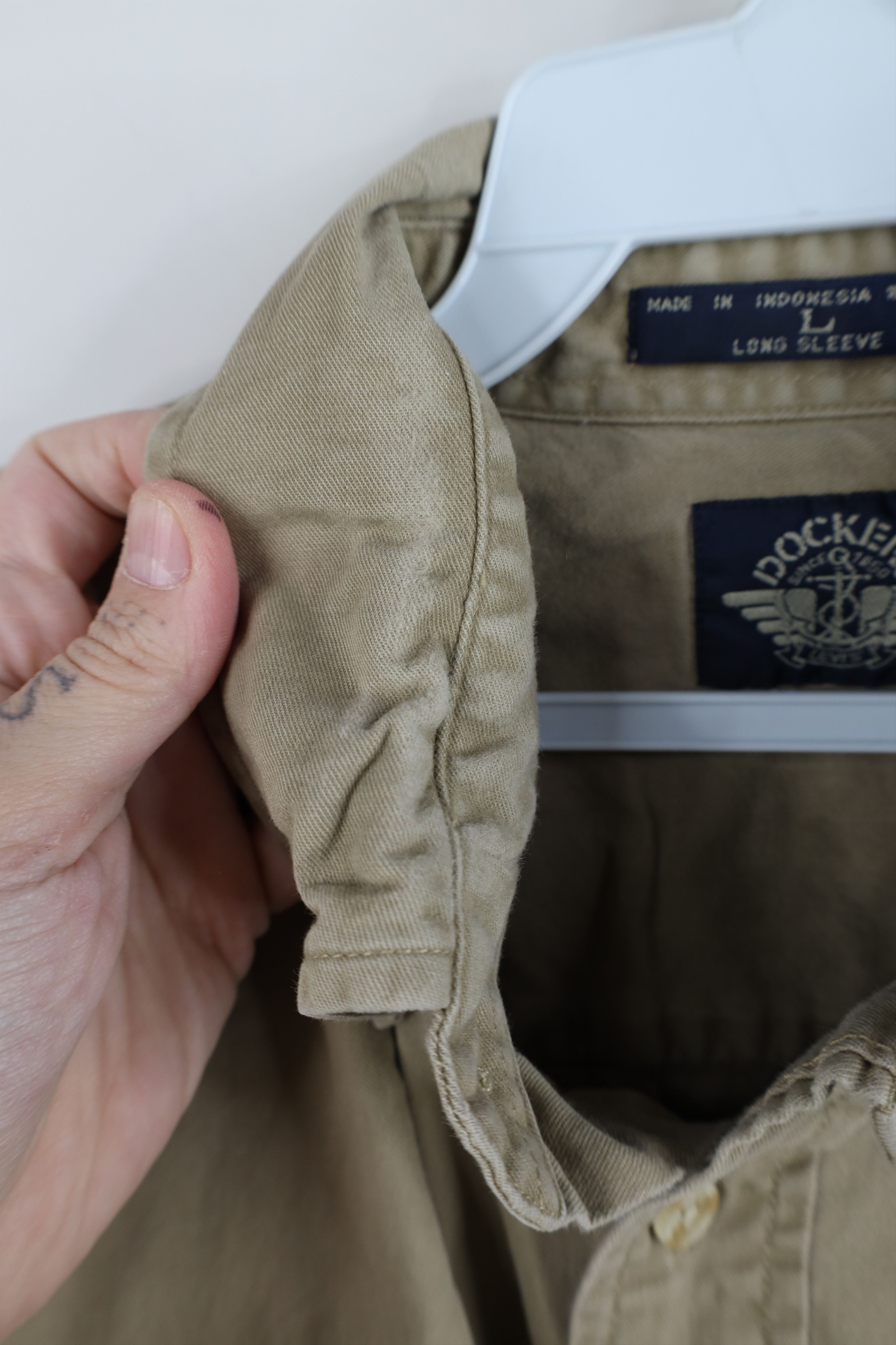 Vintage Vintage 90s Streetwear Pocket Collared Button Down Shirt Size US L / EU 52-54 / 3 - 9 Thumbnail