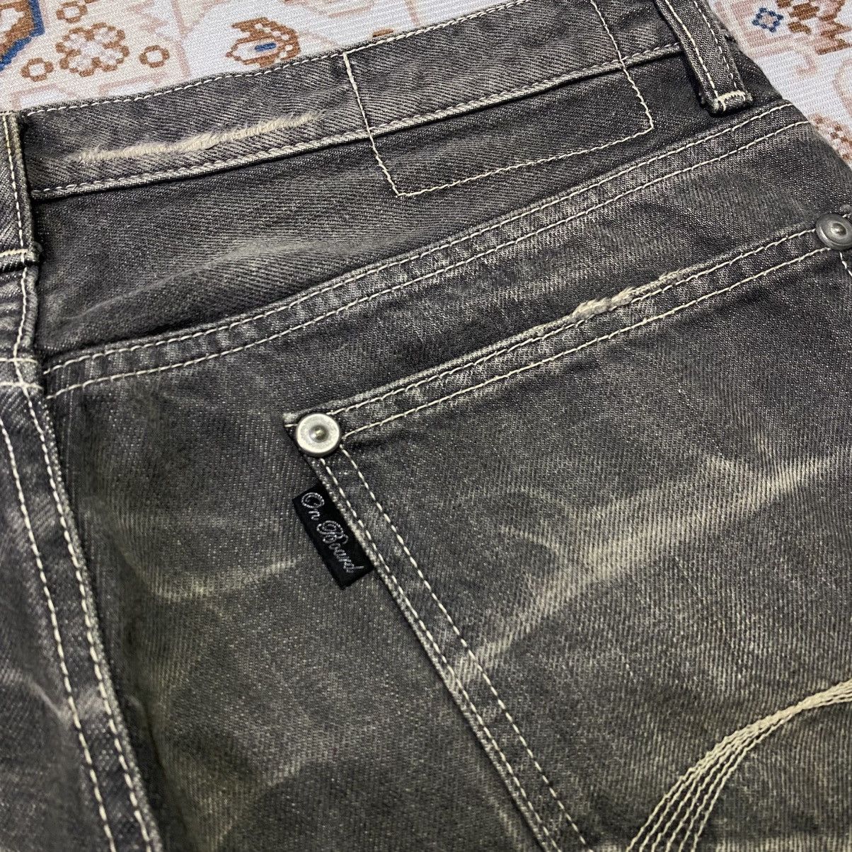 If Six Was Nine × Le Grande Bleu (L.G.B.) 2000s Y2K On Board Beautiful Fade Jeans Size US 30 / EU 46 - 6 Thumbnail