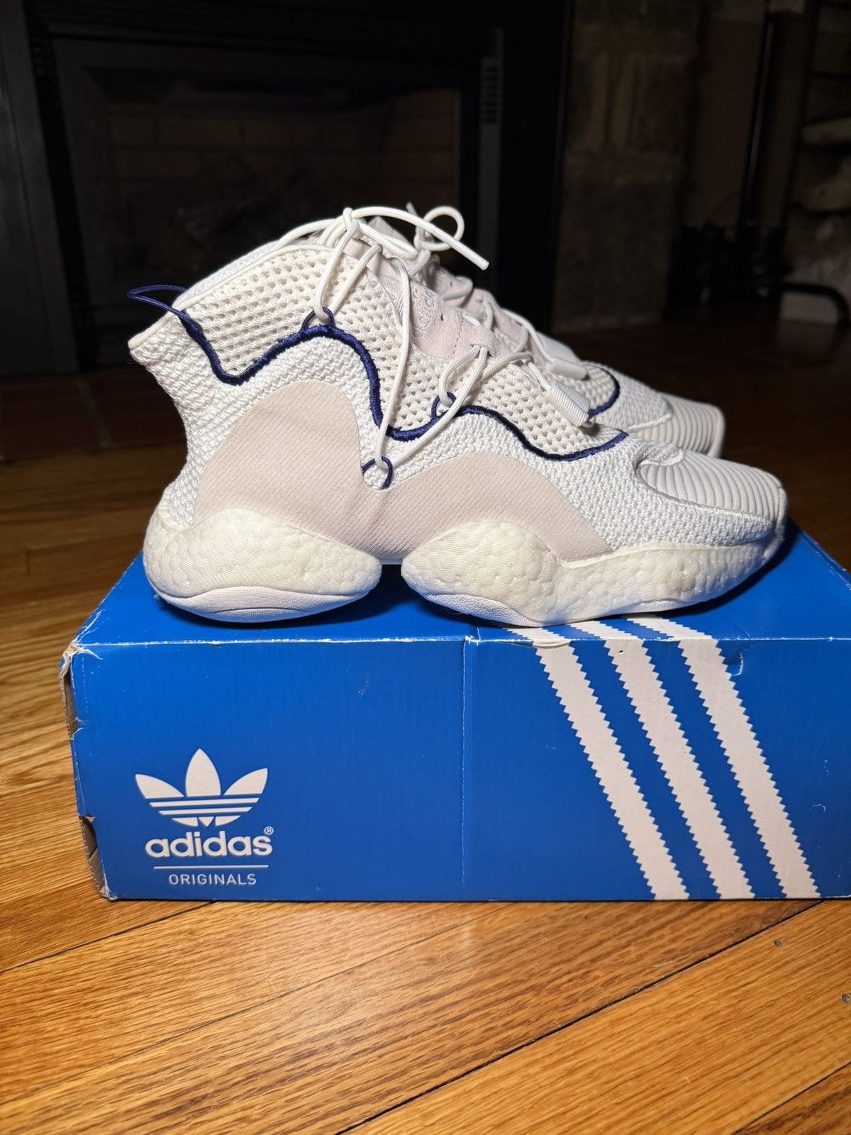Adidas adidas Crazy BYW LVL 1 Basketball Shoes – White/Purple Size US 8.5 / EU 41-42 - 2 Thumbnail