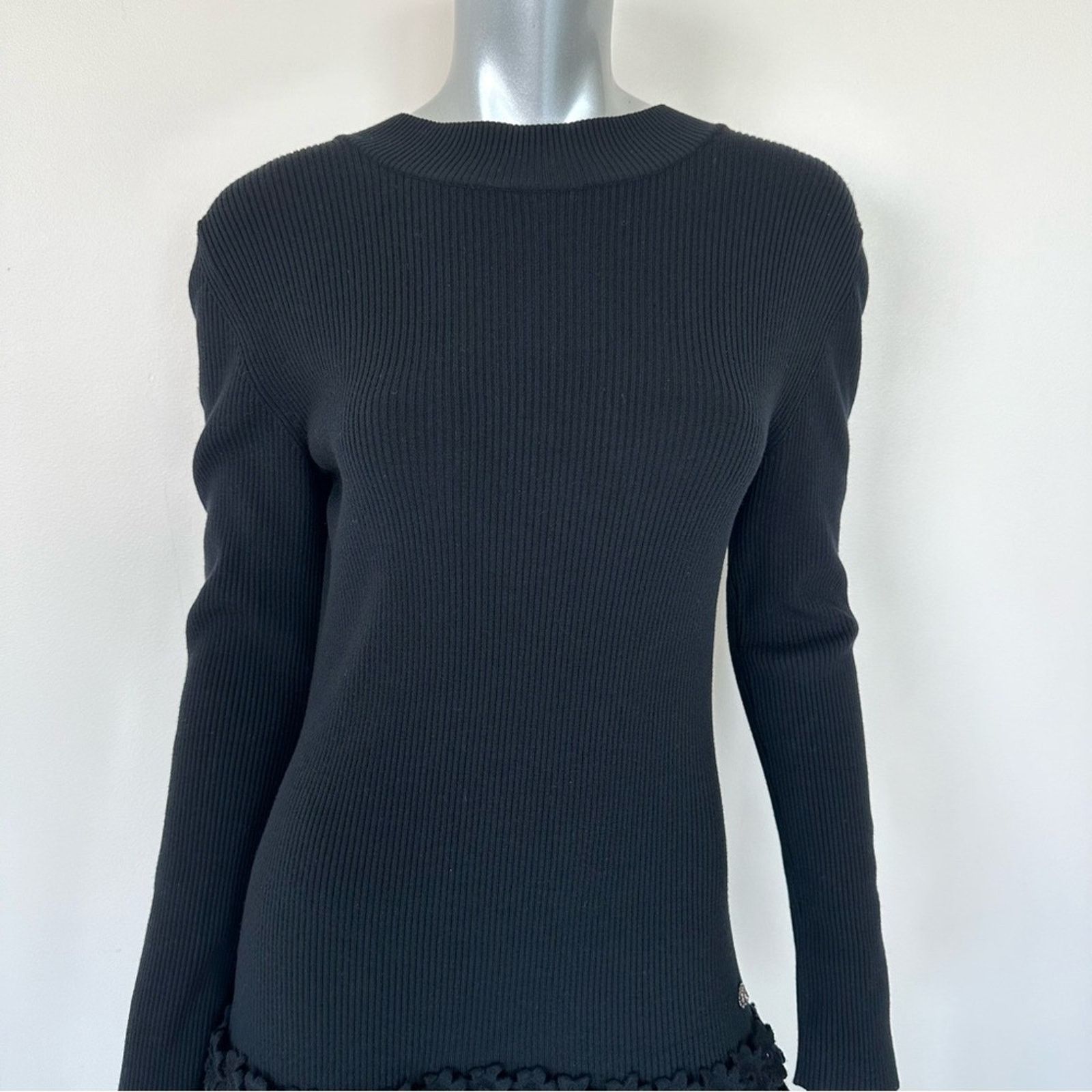 Chanel CHANEL black dress Paneled Knit size 46FR or XL Authentic Size XL / US 12-14 / IT 48-50 - 3 Thumbnail