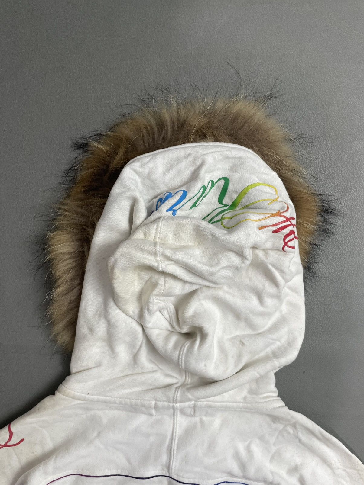 Japanese Brand 24karat Zip Fur Hoodie trashed style Size US M / EU 48-50 / 2 - 9 Thumbnail