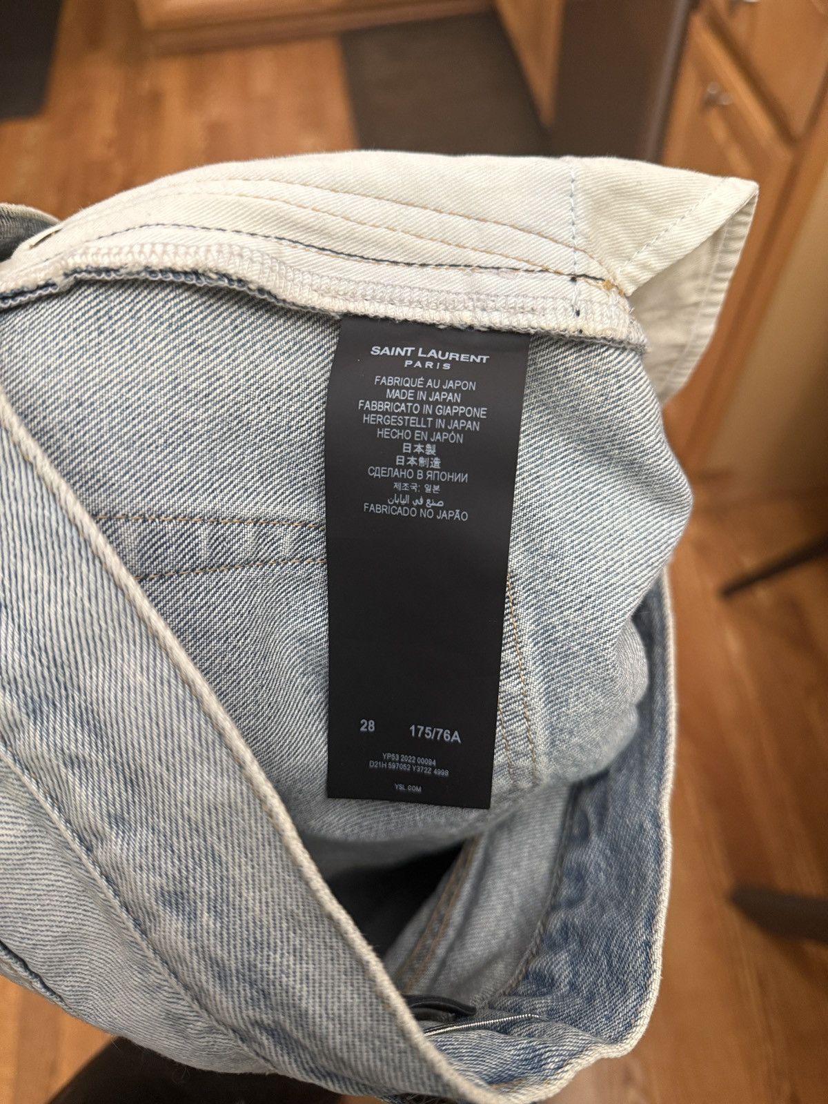 Saint Laurent Paris Saint Laurent Light Fall Blue Slim Fit Jeans Size US 28 / EU 44 - 9 Thumbnail