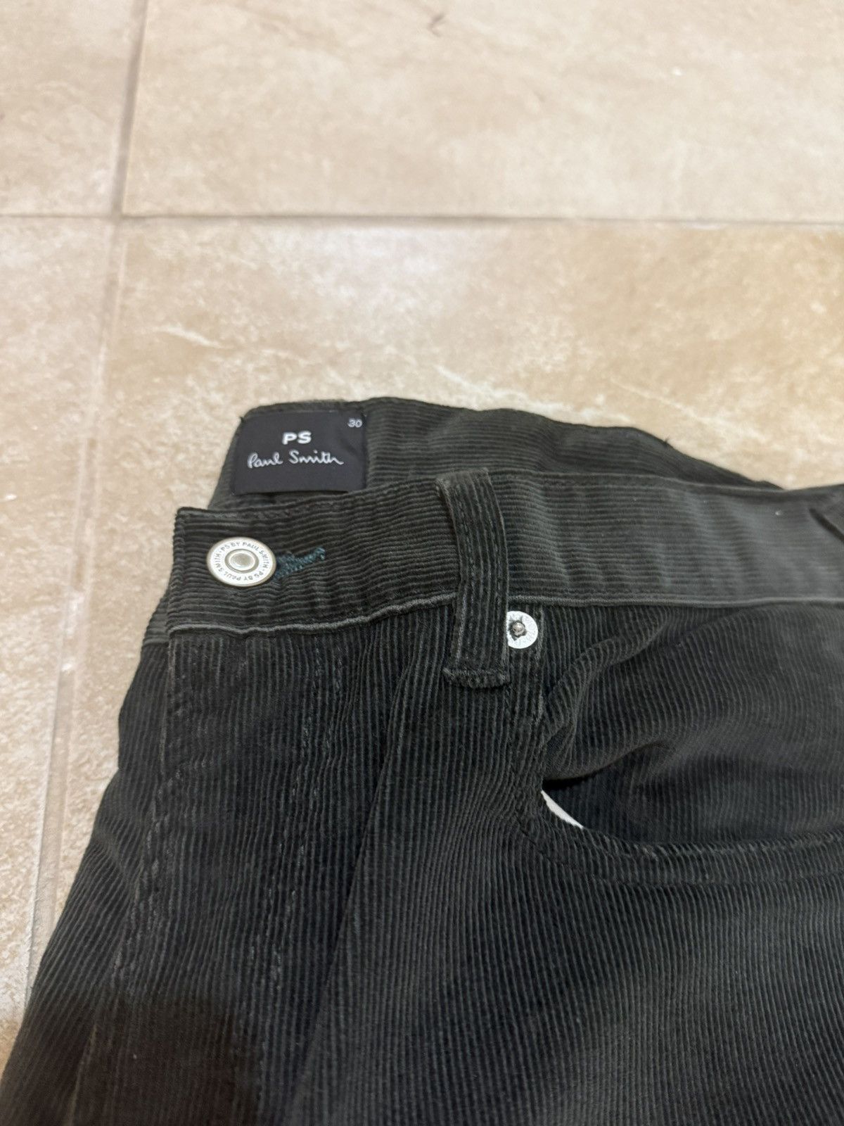 Paul Smith Paul Smith Dark Green Corduroy Trousers Size US 30 / EU 46 - 4 Thumbnail