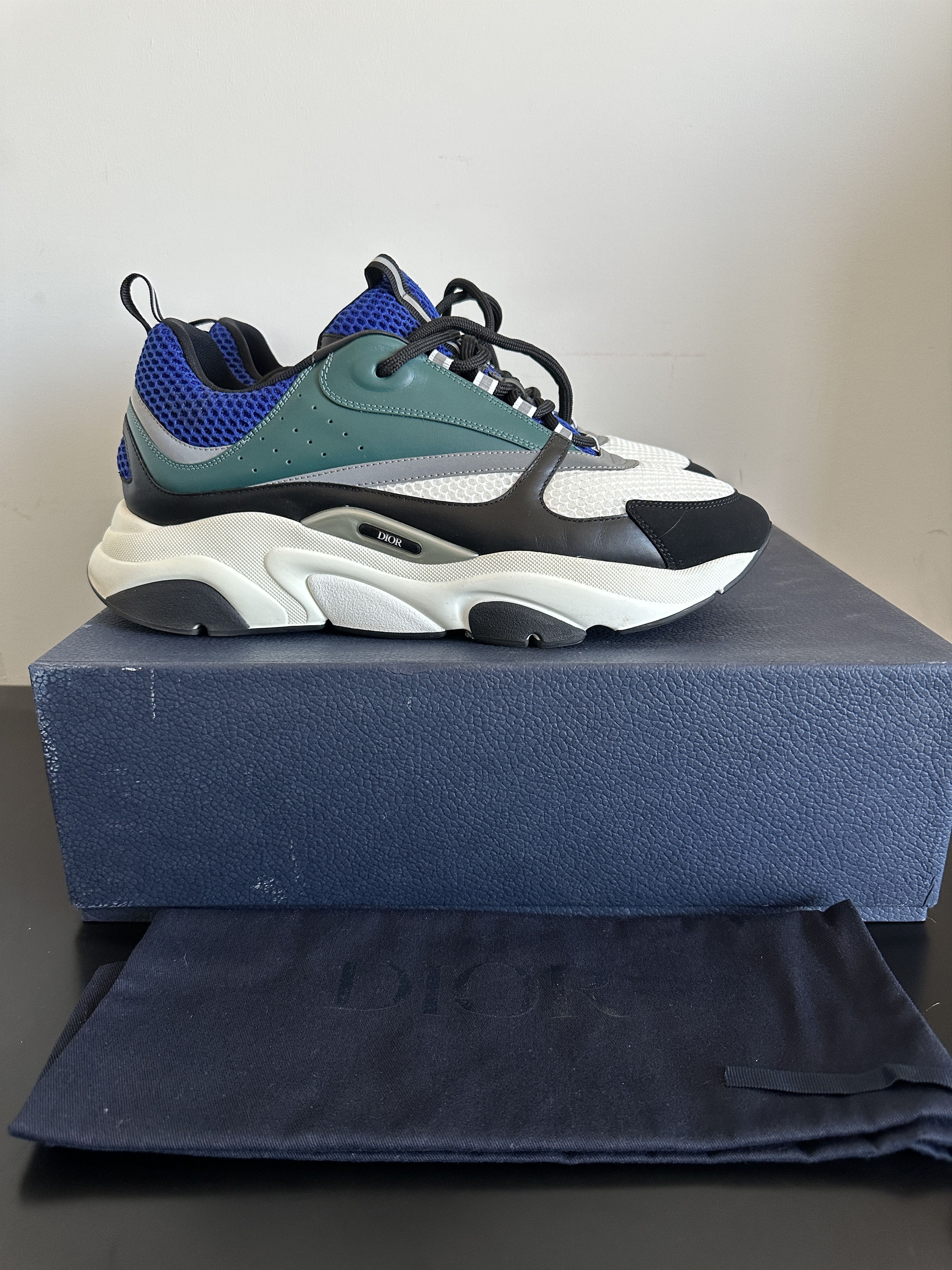 Dior Christian Dior B22 Blue / Blue Technical Mesh Size US 15 / EU 48 - 3 Thumbnail
