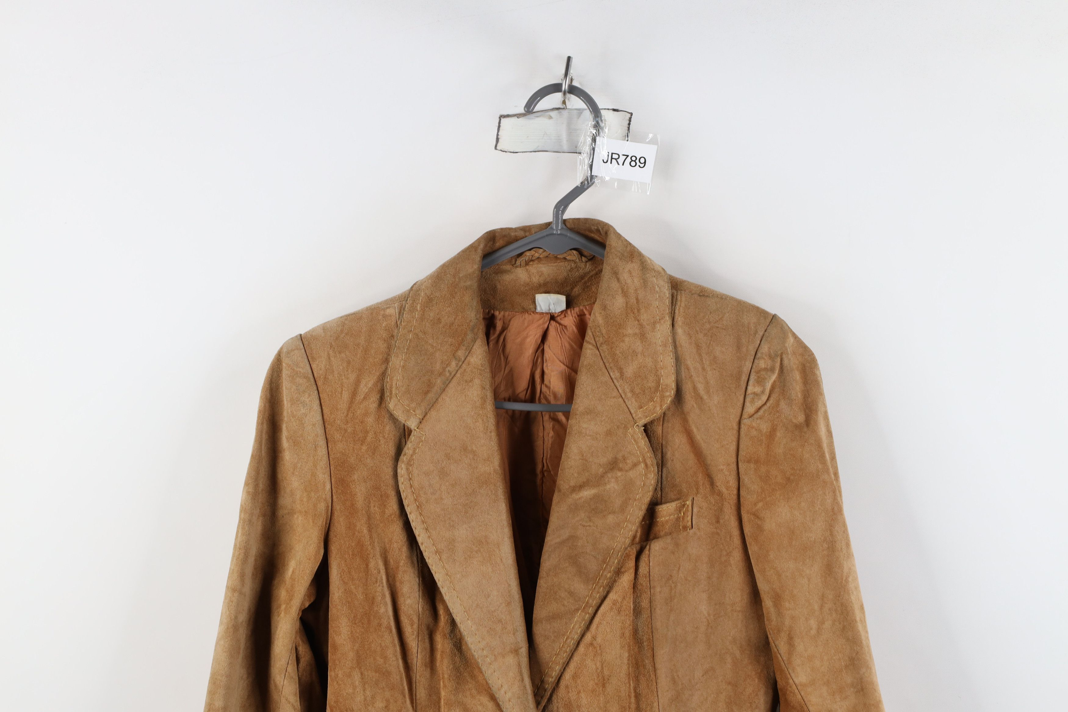 Vintage Vintage 70s 80s Streetwear Suede Leather Blazer Jacket Brown Size L / US 10 / IT 46 - 2 Thumbnail