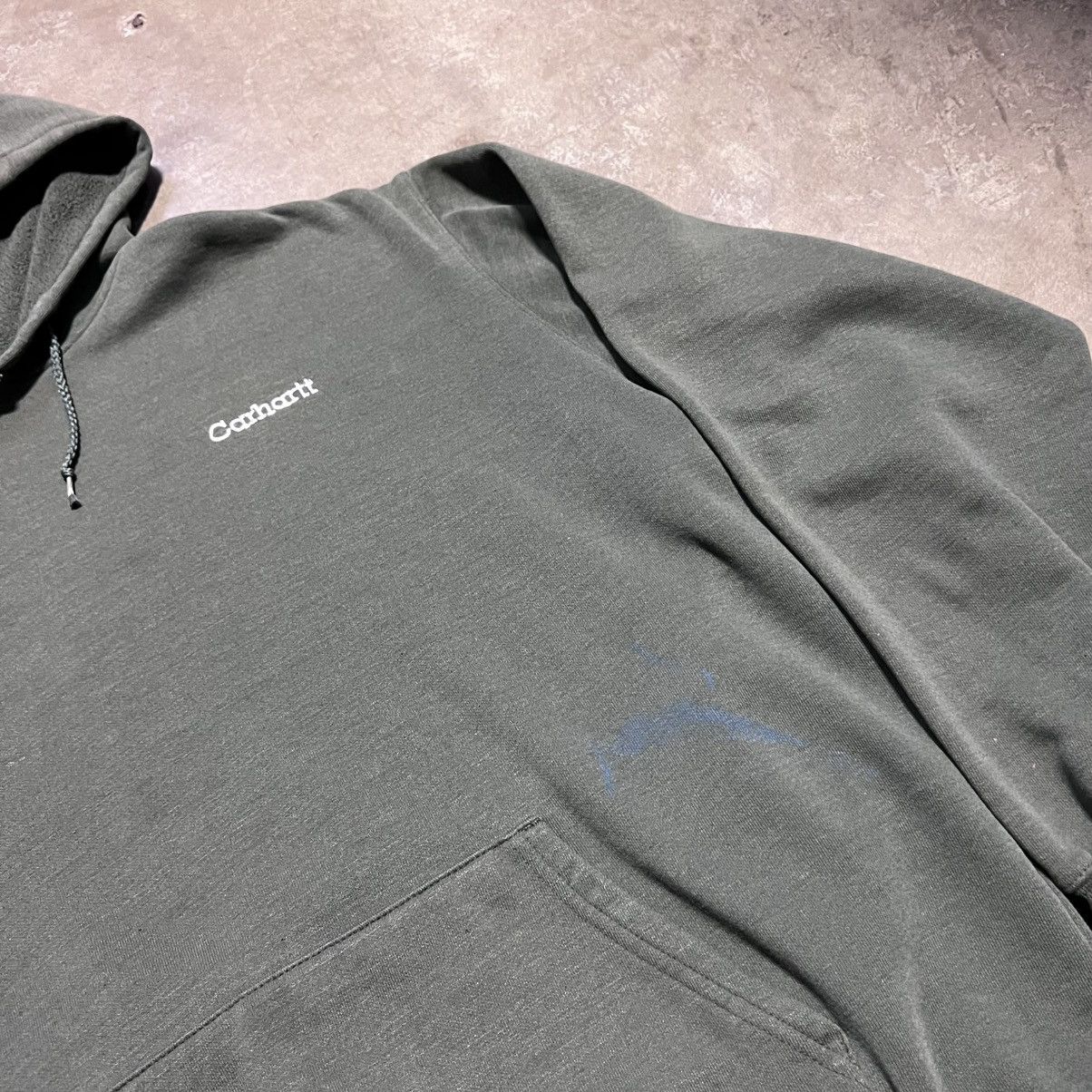 Carhartt Vintage Carhartt Hoodie Sweatshirt Olive Faded Distressed Size US XL / EU 56 / 4 - 7 Thumbnail
