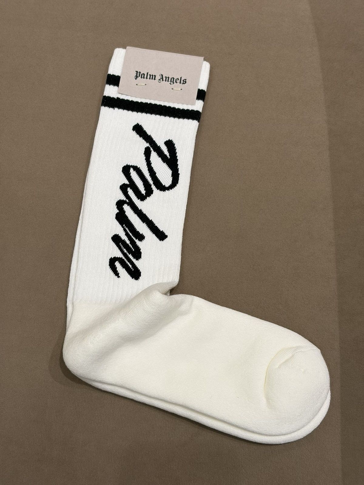 Palm Angels NWT PA Men’s Socks - White - S/M 1 Pair Size ONE SIZE - 1 Thumbnail