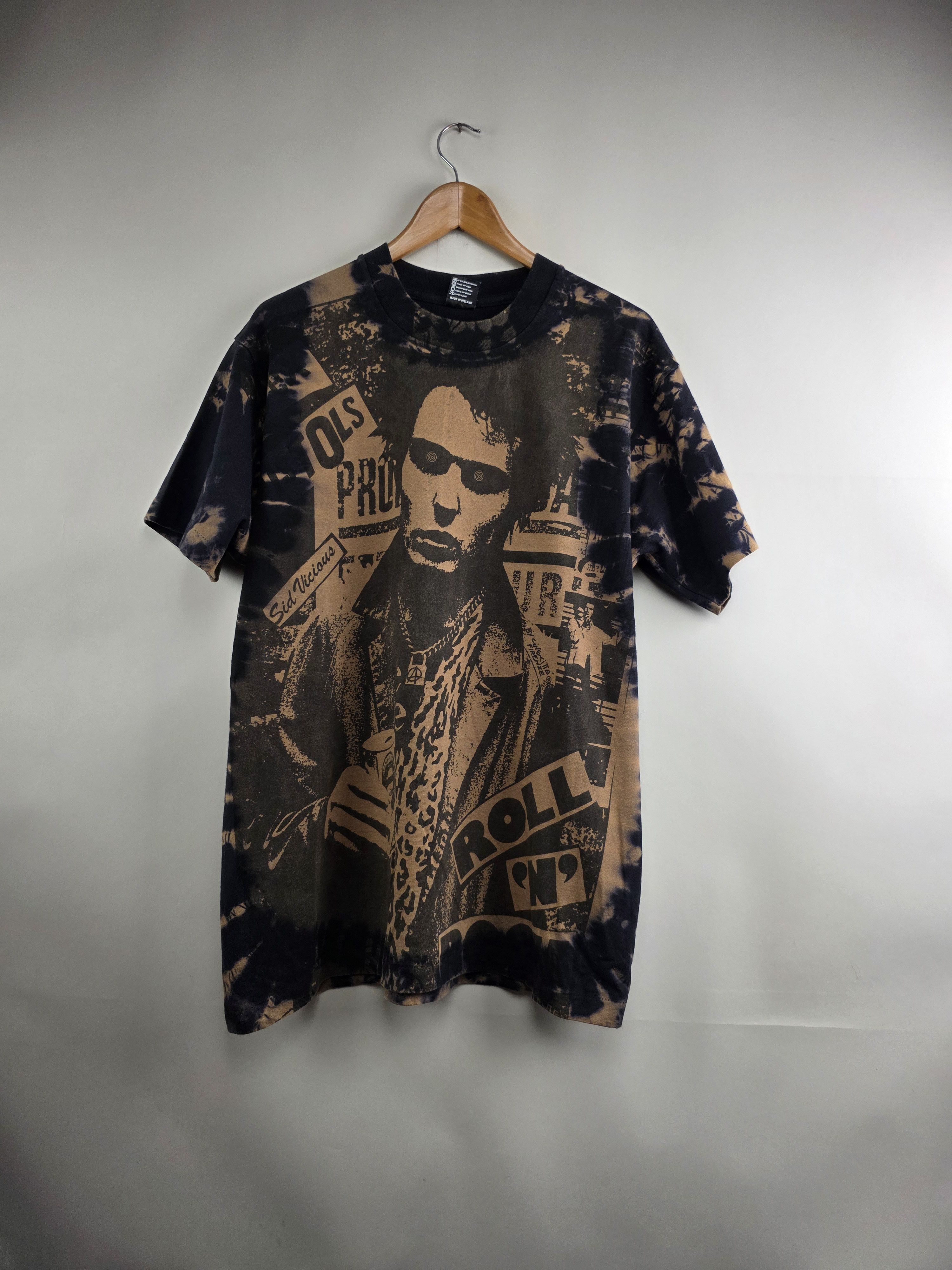 Band Tees × Vintage 90s Sex Pistols Sid Vicious Tie Dye XL 22.5" 31" Size US XL / EU 56 / 4 - 1 Thumbnail