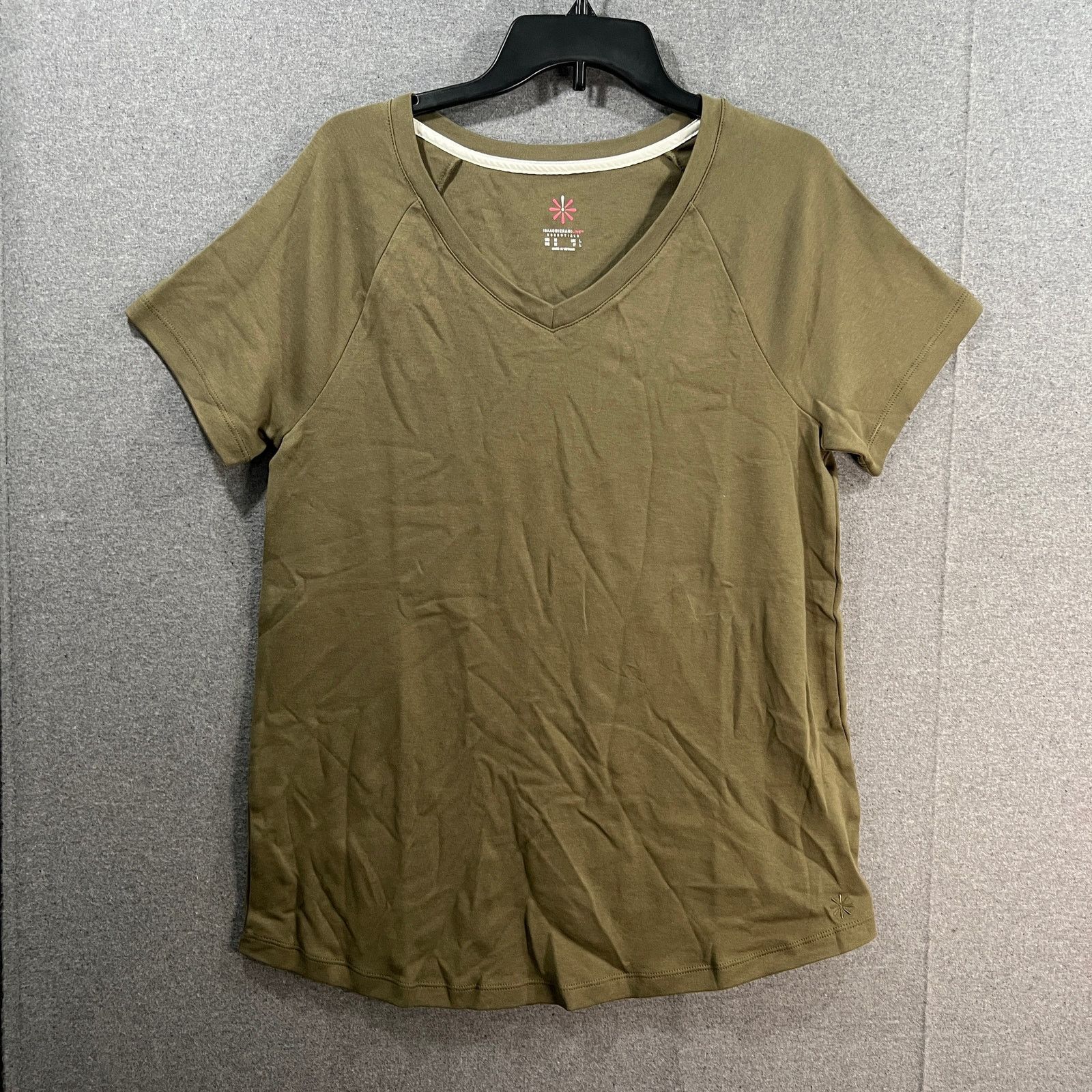 Other Isaac Mizrahi Live! Essentials Rounded V-Neck Dried Sage Size M / US 6-8 / IT 42-44 - 1 Thumbnail