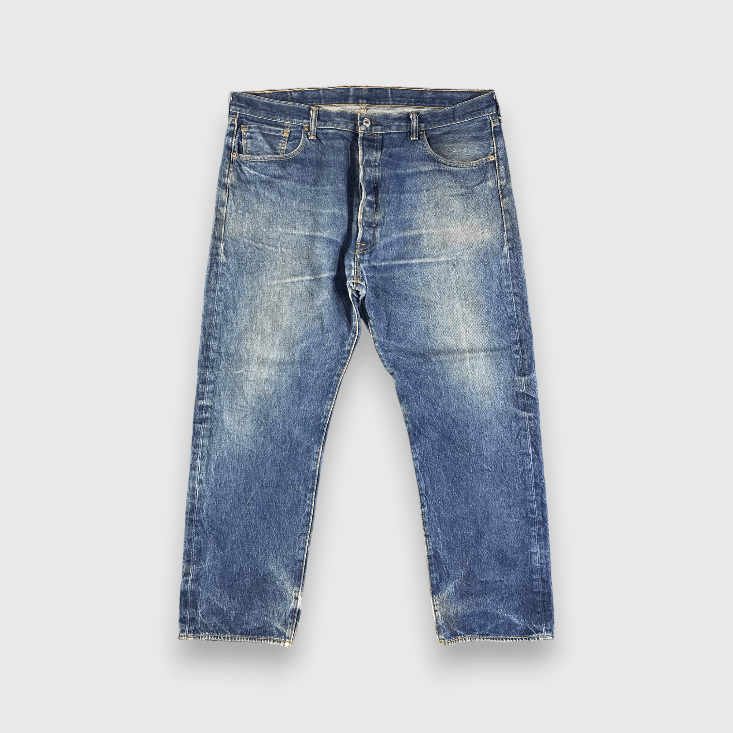 Levi's Vintage Blue Wash Levis 501 Jeans-J3072 Size US 41 - 1 Thumbnail