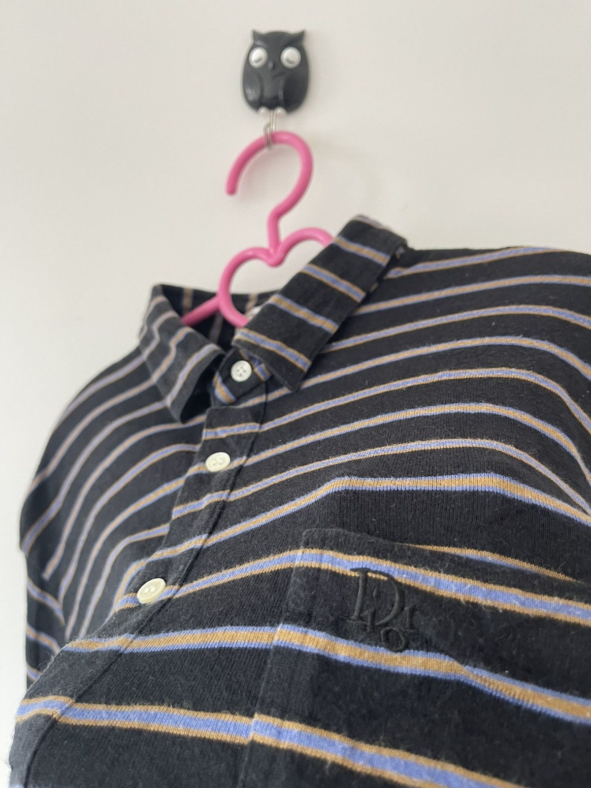 Christian Dior Monsieur Rare Vintage CHRISTIAN DIOR MONSIEUR Striped Polo Tee Size US L / EU 52-54 / 3 - 3 Thumbnail