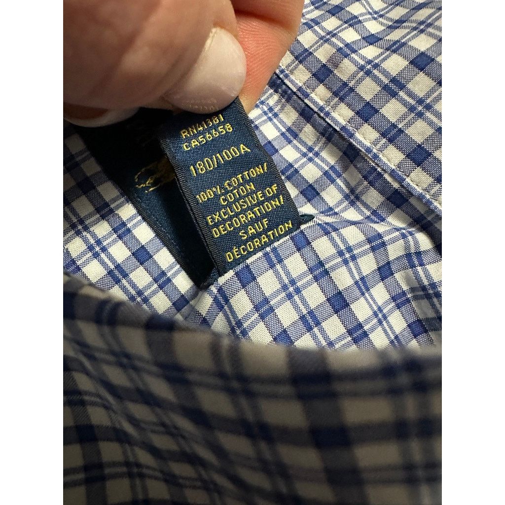 Ralph Lauren Ralph Lauren blue plaid button down size L Size US L / EU 52-54 / 3 - 6 Thumbnail