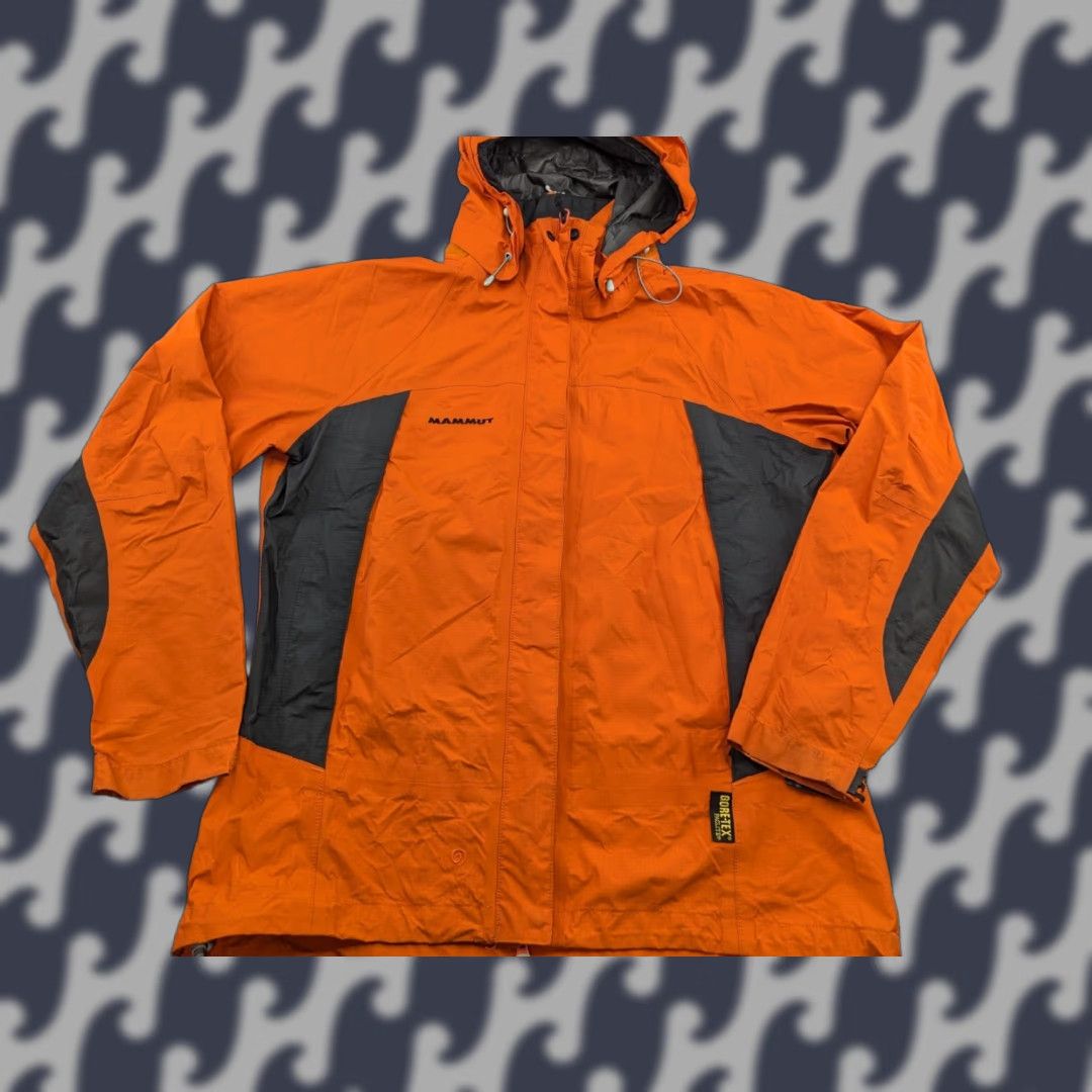Mammut Mammut Mens L Gore-tex Paclite Shell Base Camp Rain Jacket Windbreaker Orange Jacket Size US L / EU 52-54 / 3 - 1 Thumbnail