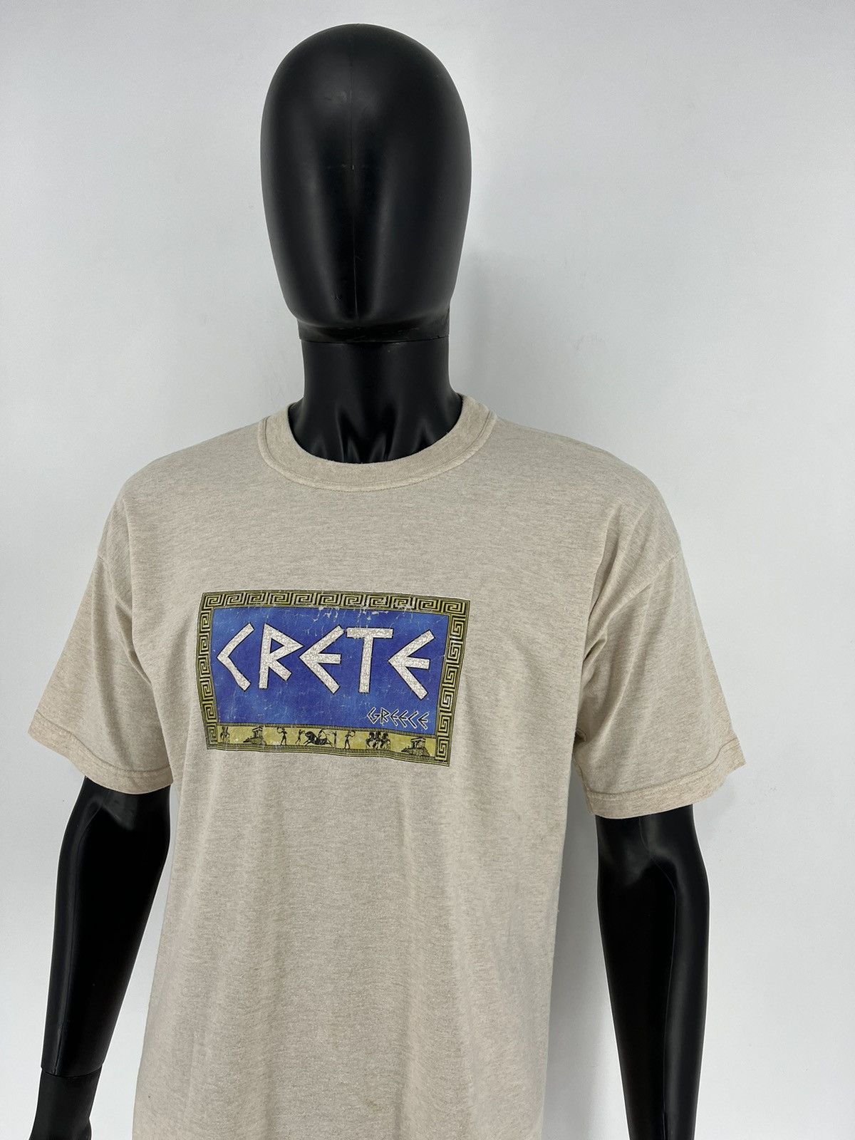 Vintage Vintage Greece Crete Tourist Tee Graphic 90s Size US L / EU 52-54 / 3 - 4 Thumbnail