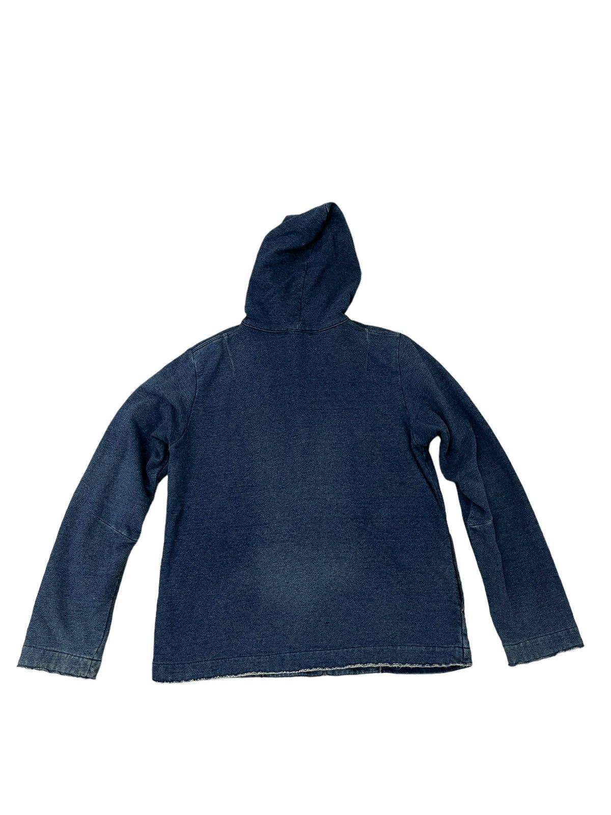 45rpm Button Hoodie 45rpm Indigo Sweatshirt Naval Distress 5🟩5 Size US M / EU 48-50 / 2 - 9 Thumbnail