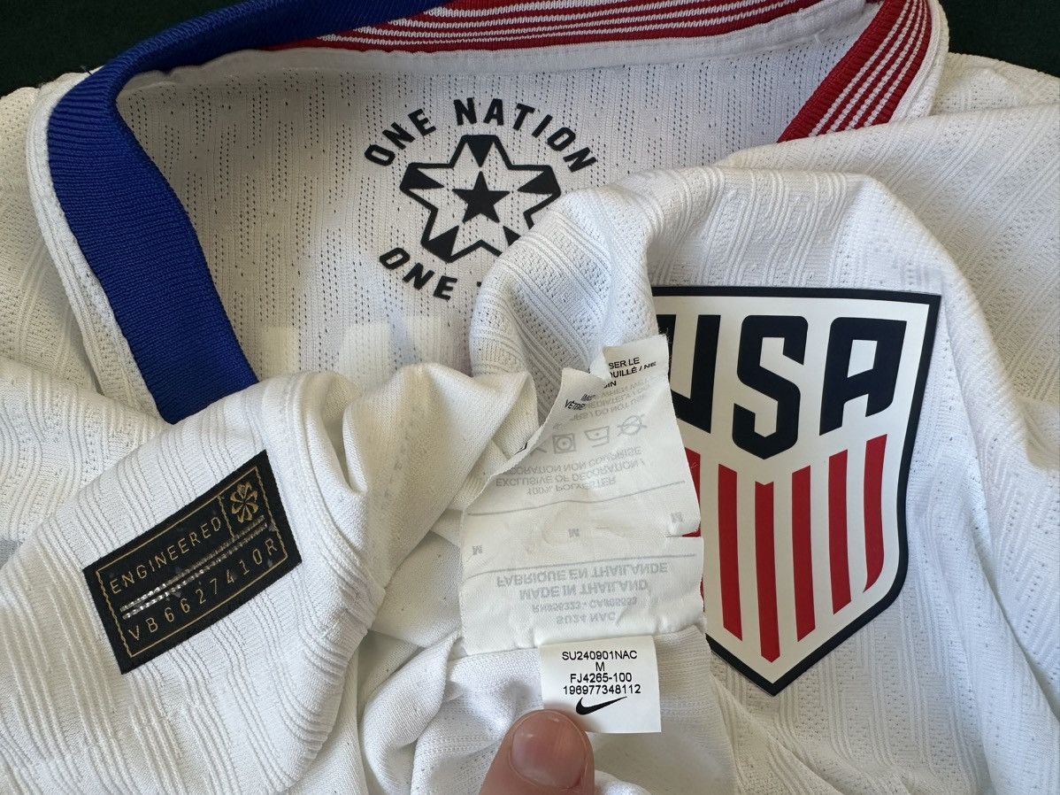 NWOT Authentic 2024/25 USMNT Nike Home Reyna M ($215 Value)