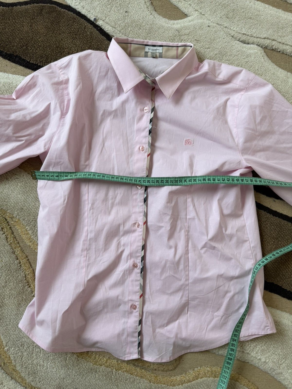 Burberry Burberry Luxury Y2K Shirt Pink Size US M / EU 48-50 / 2 - 9 Thumbnail