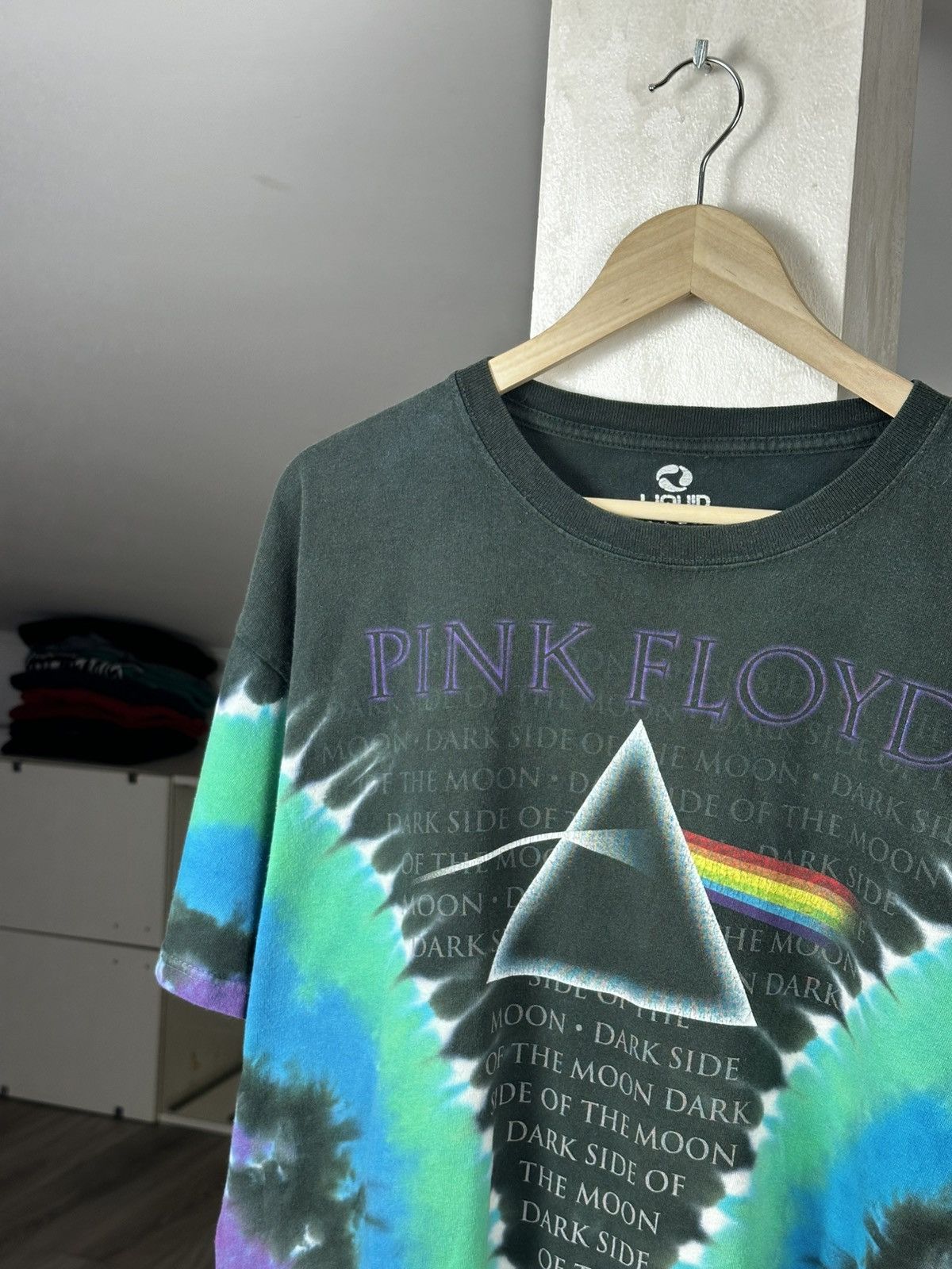 Liquid Blue Pink Floyd Dark Side Of The Moon T-Shirt Vintage 2004 Size US XL / EU 56 / 4 - 3 Thumbnail