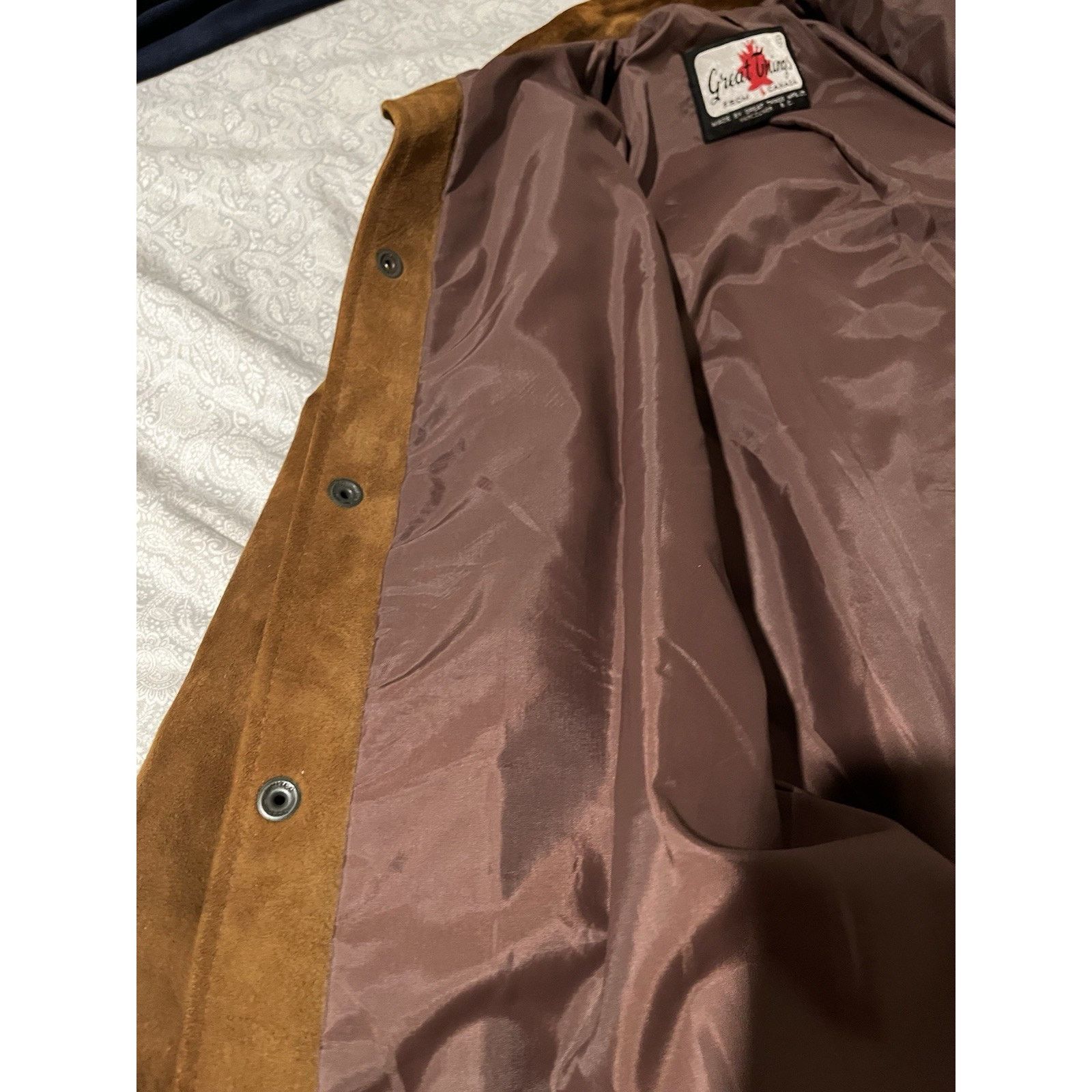 Other Vintage Great Things Canada Suede Leather Jacket 42 Western Size US L / EU 52-54 / 3 - 14 Thumbnail