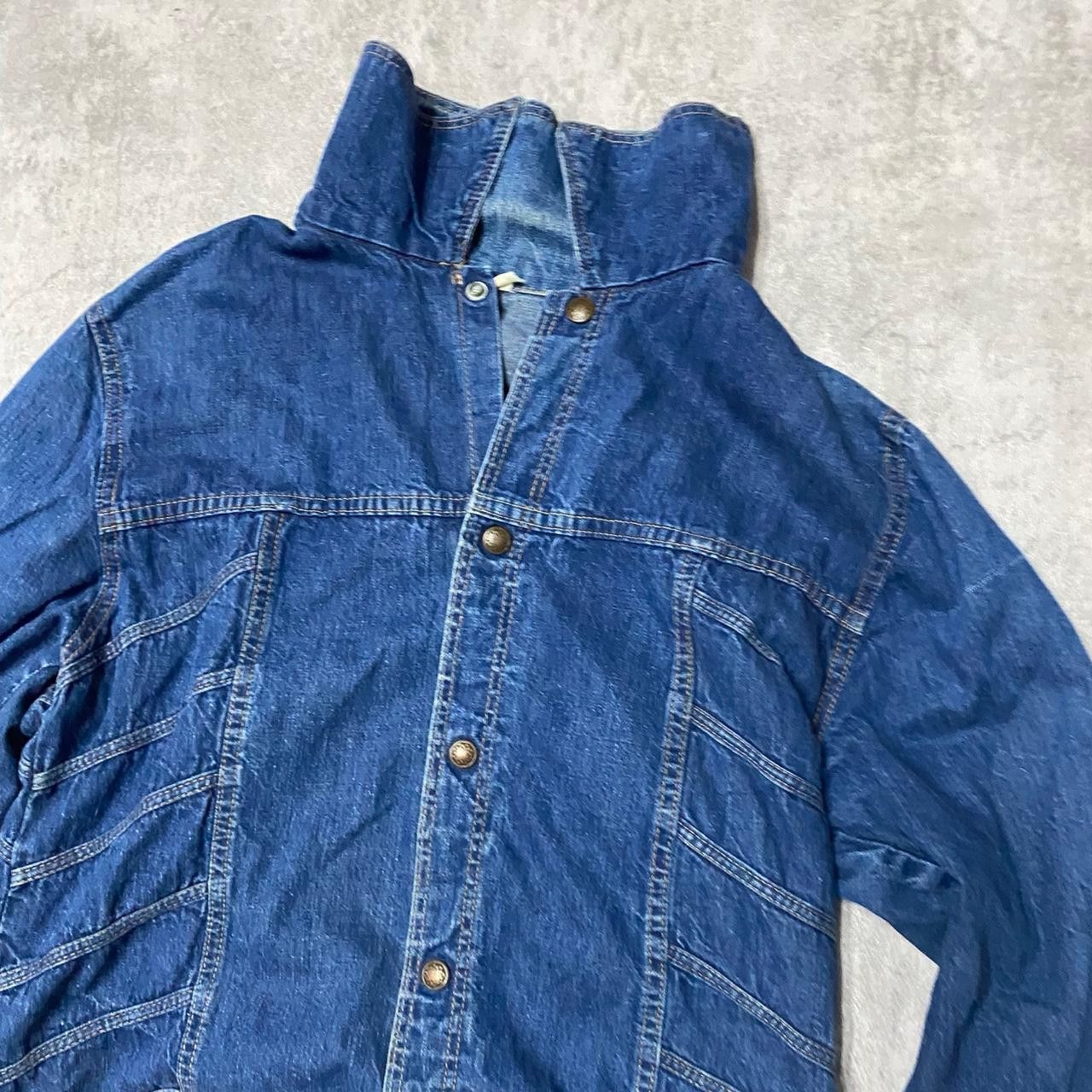 Other Blue denim jacket with unique stitching Size ONE SIZE - 2 Thumbnail