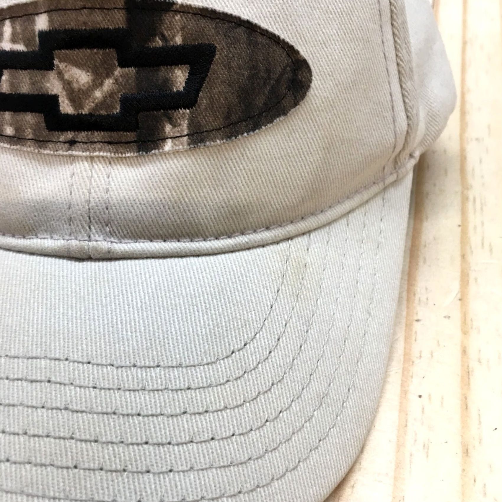 Logo 7 Chevrolet Baseball Cap Mens Beige One Size Curved Brim Embroidered Logo A-Flex Hat Canvas Cotton Adjustable Mesh Back Summer Casual Size ONE SIZE - 3 Thumbnail