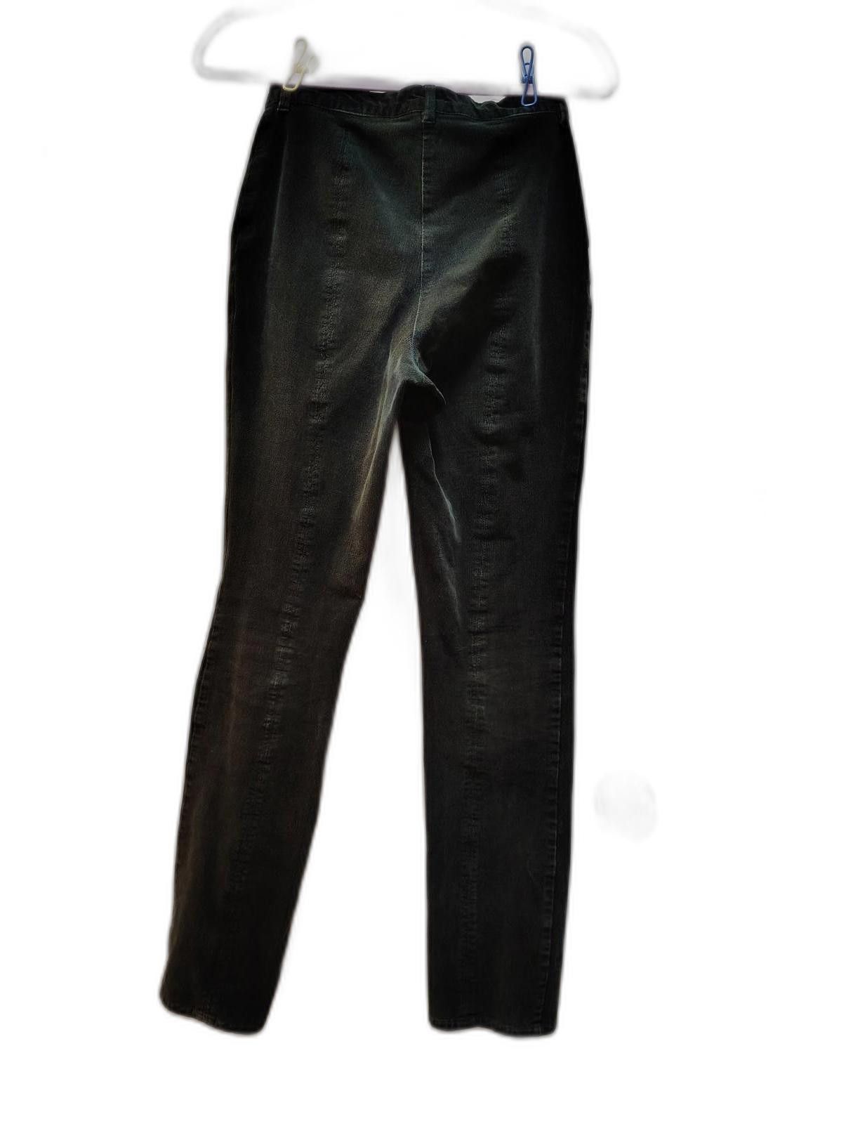 Designer Weekday Dark Green Corduroy Pants Flared Ziper Size XS 25W Size 25" / US 0 / IT 36 - 2 Thumbnail