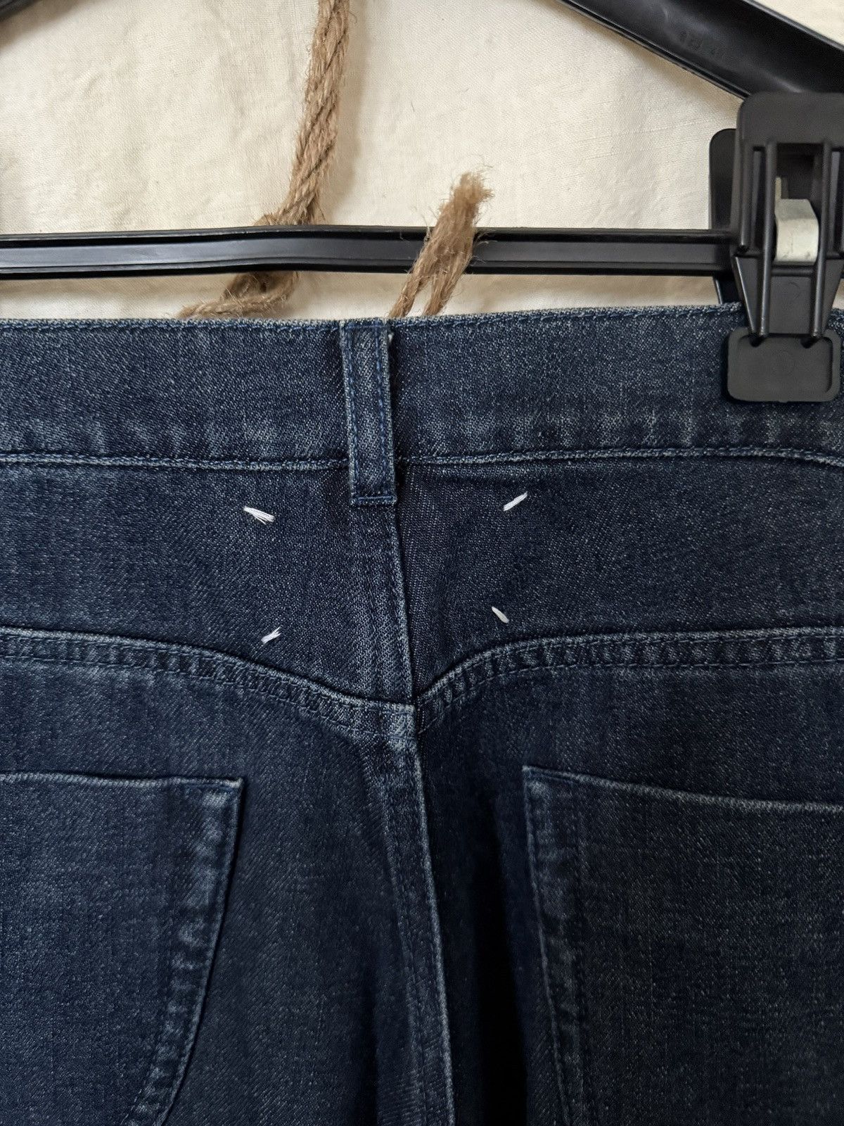 Maison Margiela Maison Margiela Suede and Denim straight jeans Size US 33 - 11 Thumbnail