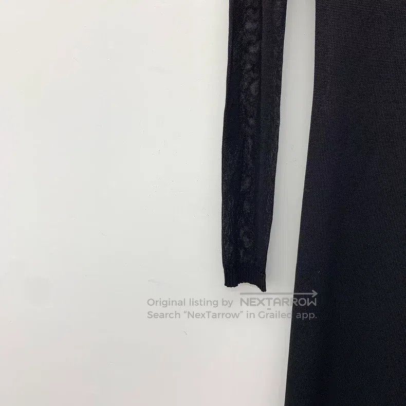 Max Mara Max Mara Black High-Neck Long-Sleeve Knit Dress Size XS / US 0-2 / IT 36-38 - 4 Thumbnail