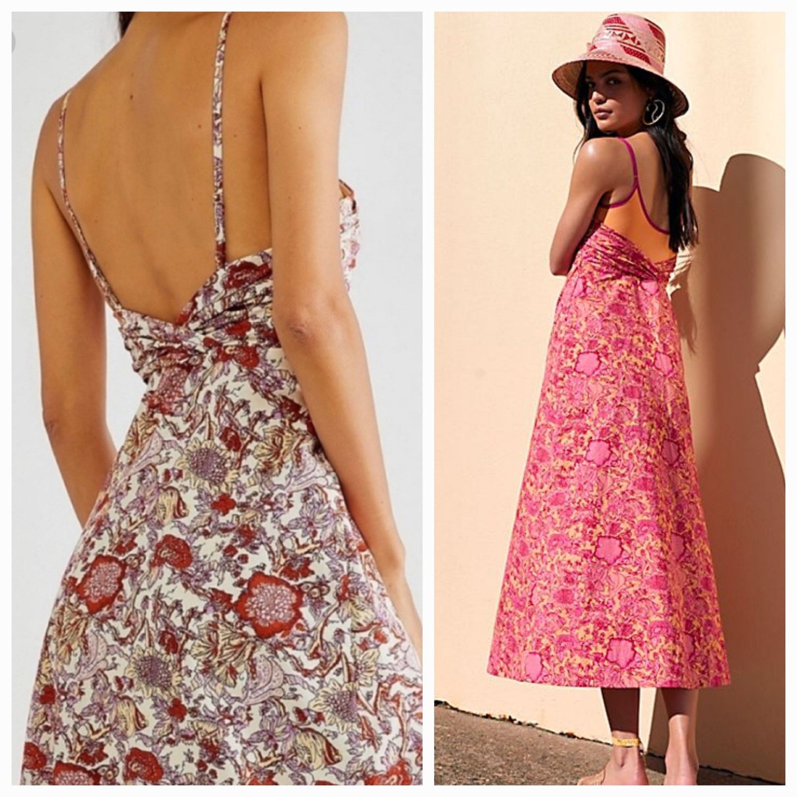 Free People New Ruby's Sweetheart Midi Dress $148 SIZE 2 Berry Floral Size XS / US 0-2 / IT 36-38 - 7 Thumbnail