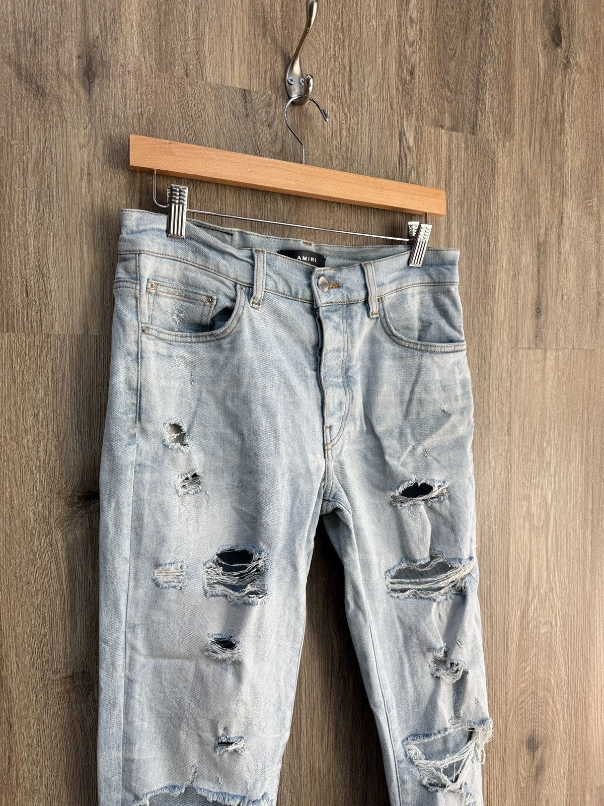 Amiri Amiri Thrasher Denim Jeans Size US 31 - 3 Thumbnail