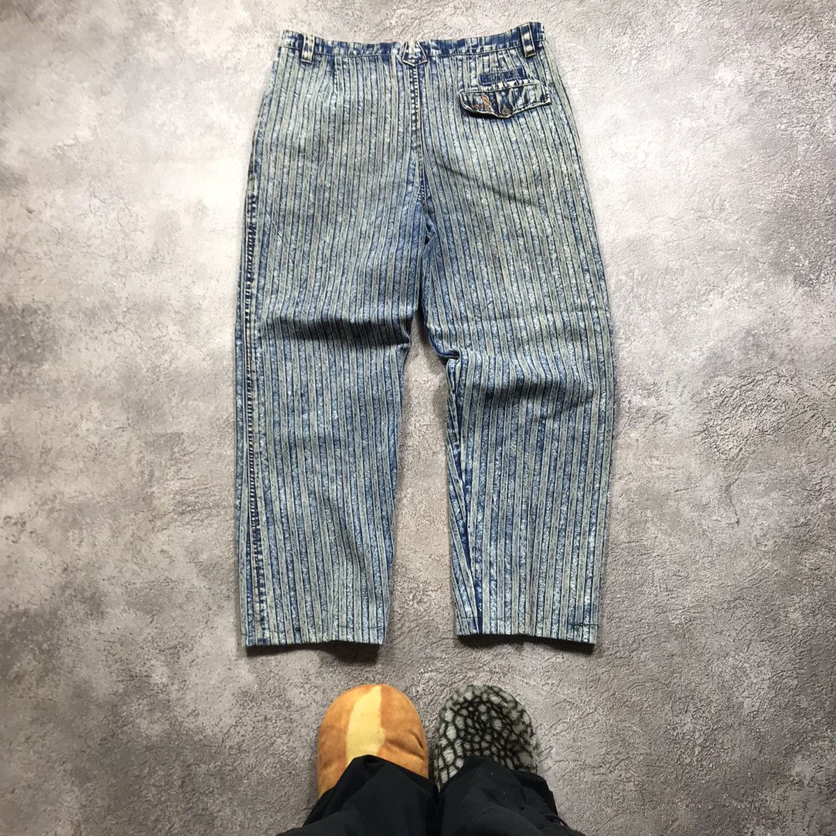 Japanese Brand vintage Faded Jeans japan distressed denim spring pants 90s Size US 31 - 4 Thumbnail