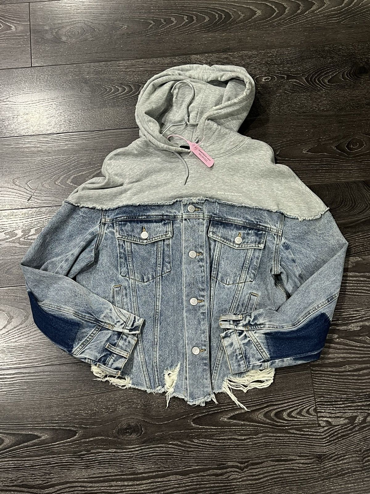 Other ANN ANDELMAN Patchwork Denim Hooded Jacket Size XS / US 0-2 / IT 36-38 - 1 Thumbnail