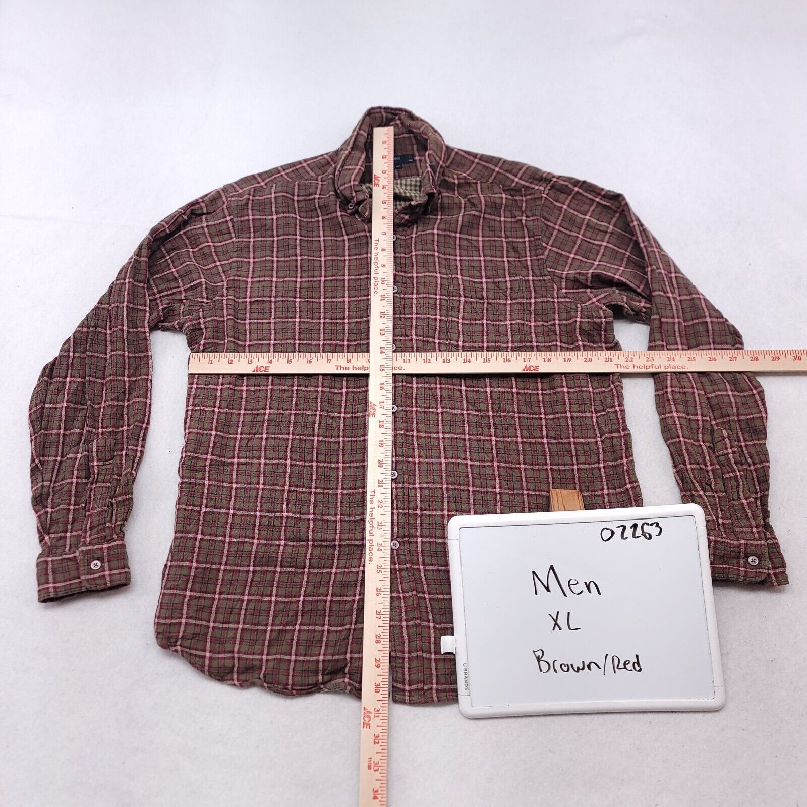 Cremieux Cremieux Classics Tartan Flannel Shirt Men Size XL Brown Red Size US XL / EU 56 / 4 - 6 Thumbnail
