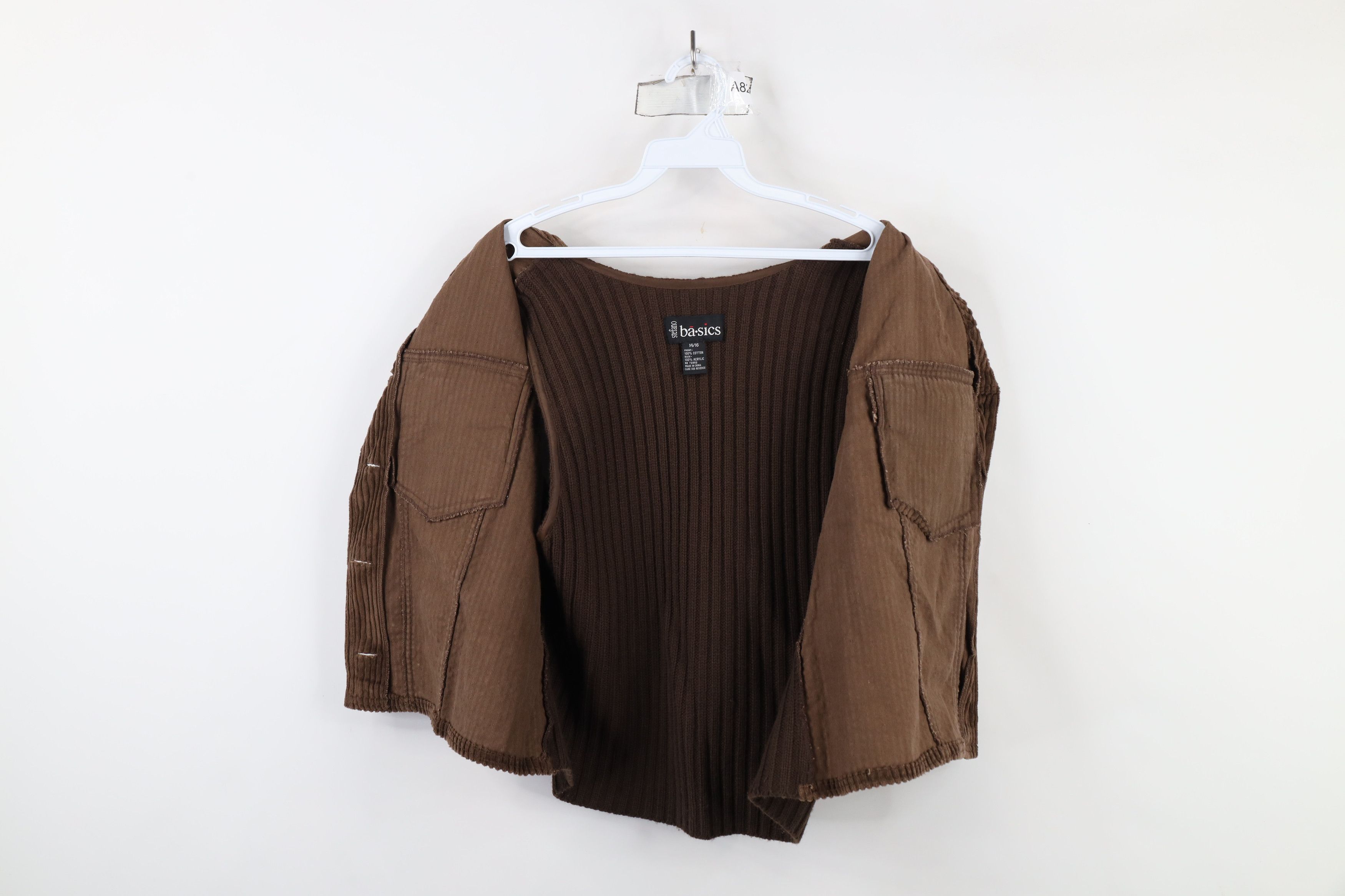 Vintage Vintage 90s Streetwear Corduroy Button Vest Jacket Brown Size XL / US 12-14 / IT 48-50 - 7 Thumbnail