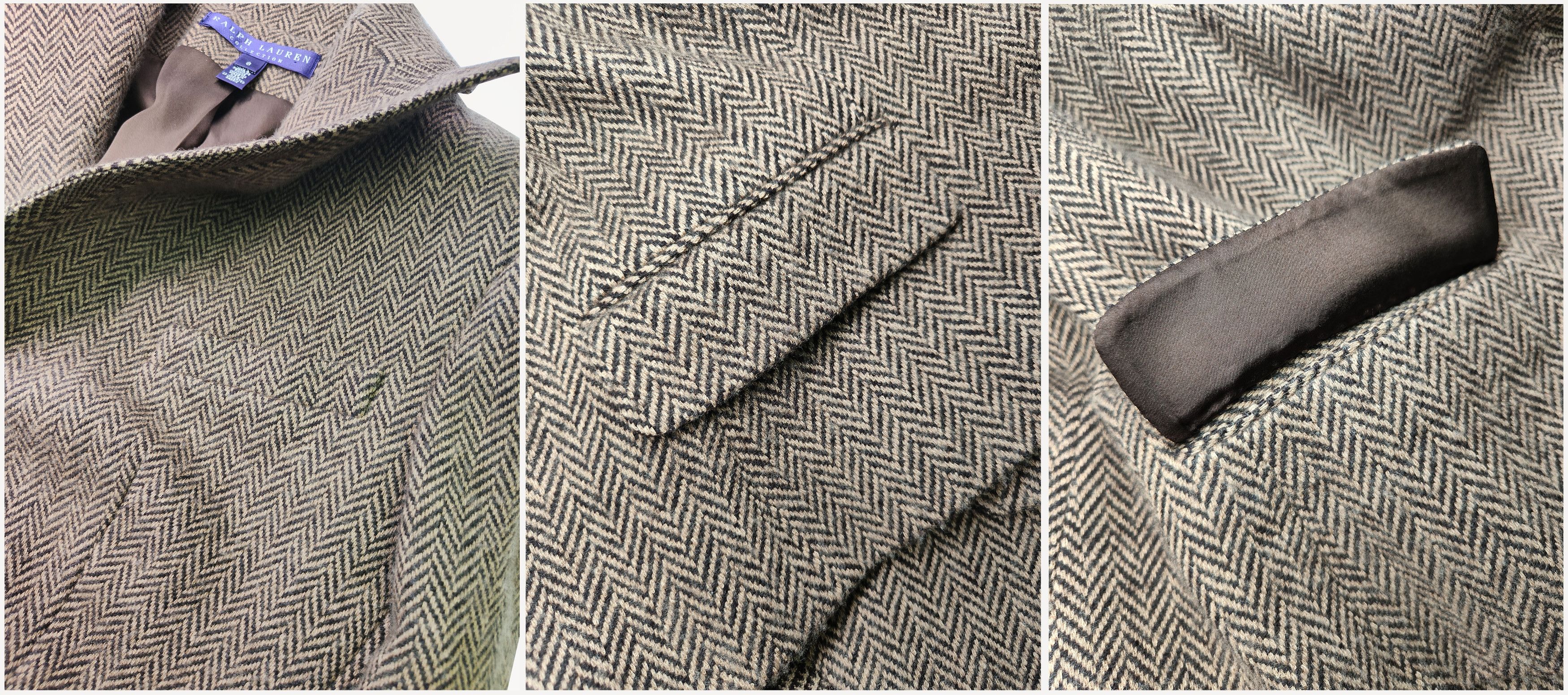 Ralph Lauren Purple Label RALPH LAUREN COLLECTION _ F/W 2003 _CASHMERE _ HERRINGBONE Size M / US 6-8 / IT 42-44 - 7 Thumbnail
