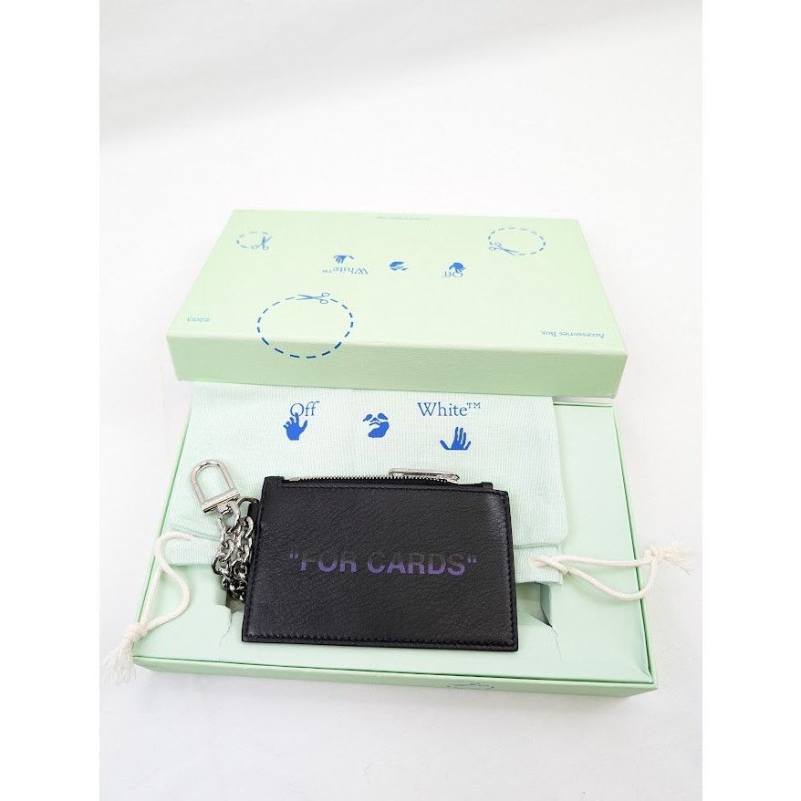 Off-White o1rshd1 Size: OS / Quote Card Case with keyring Black/Purple Size ONE SIZE - 13 Thumbnail
