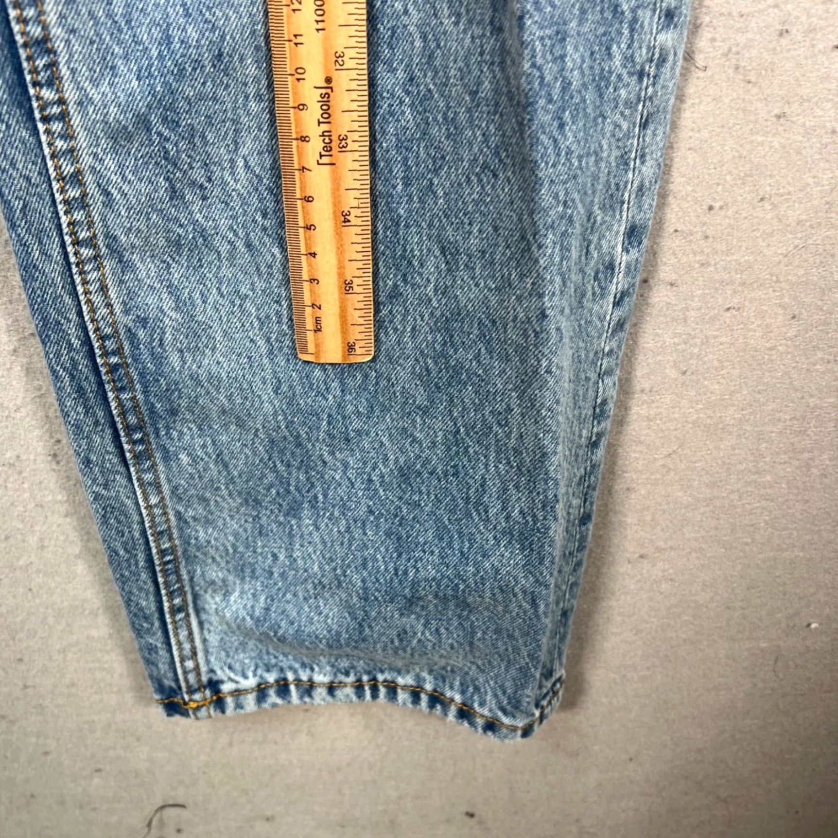 Zara Zara Jeans Womens Size 4 High-Waisted Light Wash Straight-Leg Denim Pants Size 27" / US 4 / IT 40 - 5 Thumbnail