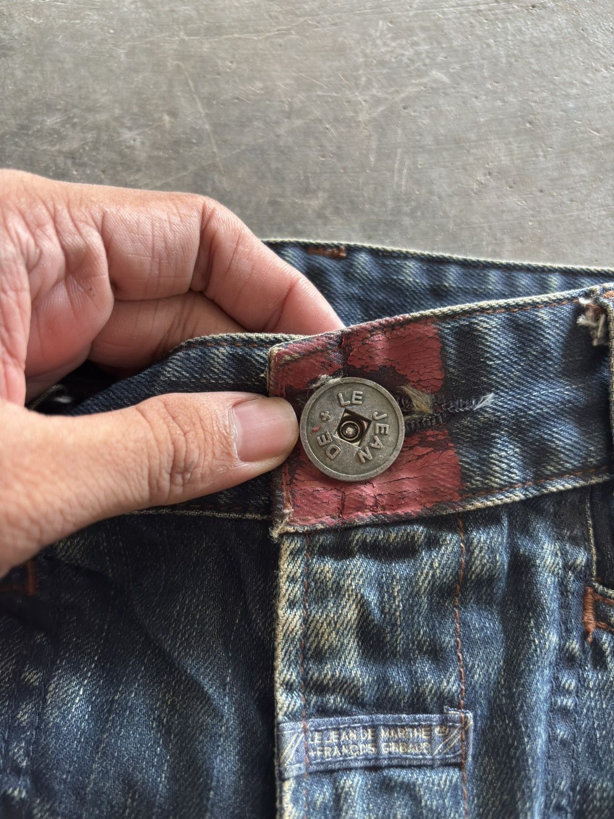 Marithe + Francois Girbaud MARITHE FRANCOIS GIRBAUD MFG biker jeans distressed vintage Size US 30 / EU 46 - 3 Thumbnail