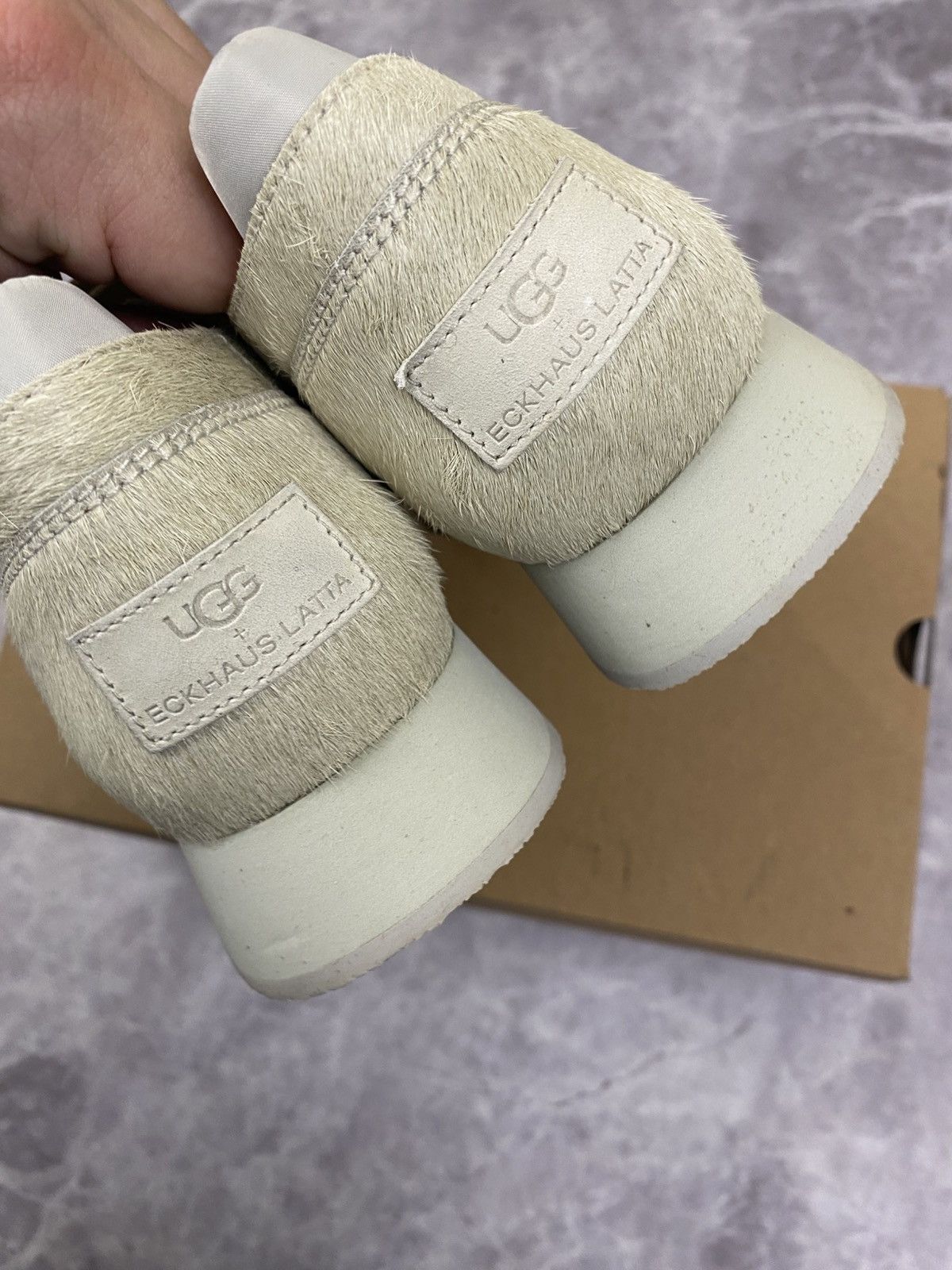 Eckhaus Latta Ugg X Eghaus Latta Square Toe Leather Low Top Sneakers 38 Size US 8 / IT 38 - 6 Thumbnail