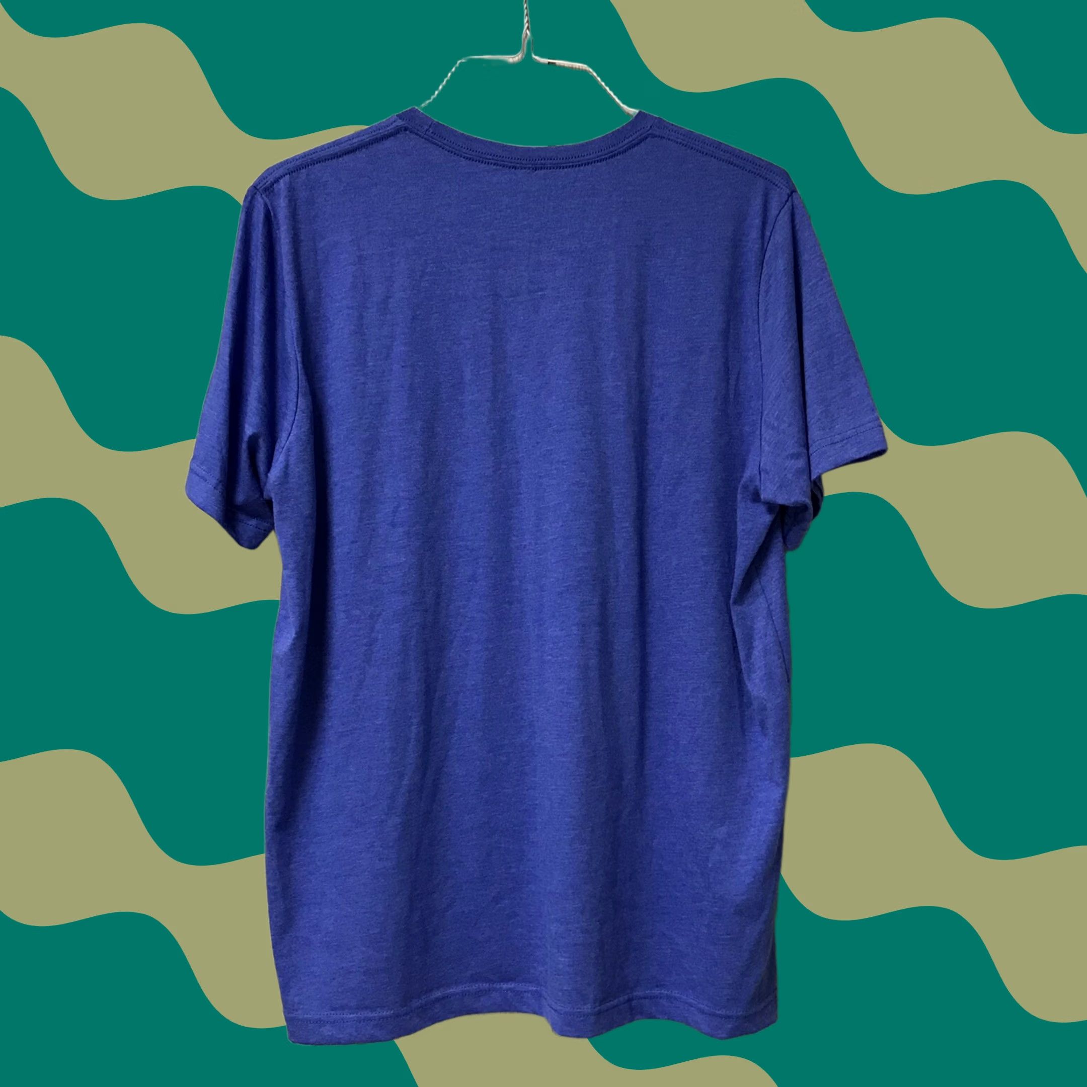Vintage Bella + Canvas Women Blue Game Day Football Cursive Graphic T-Shirt XL Size XL / US 12-14 / IT 48-50 - 1 Thumbnail