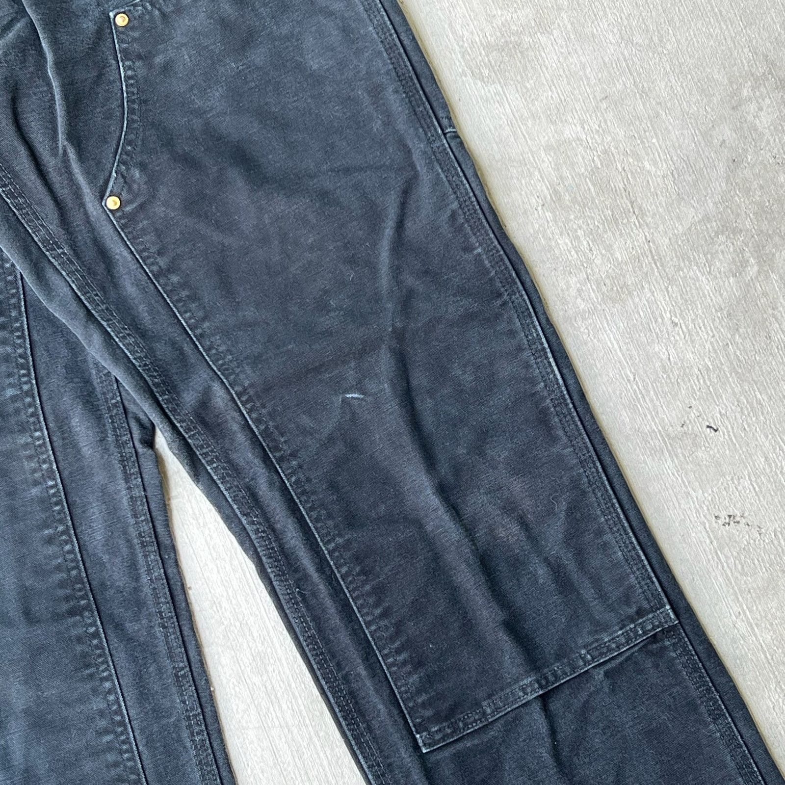 Carhartt × Vintage Carhartt black double knee work wear carpenter pants Size US 29 - 3 Thumbnail