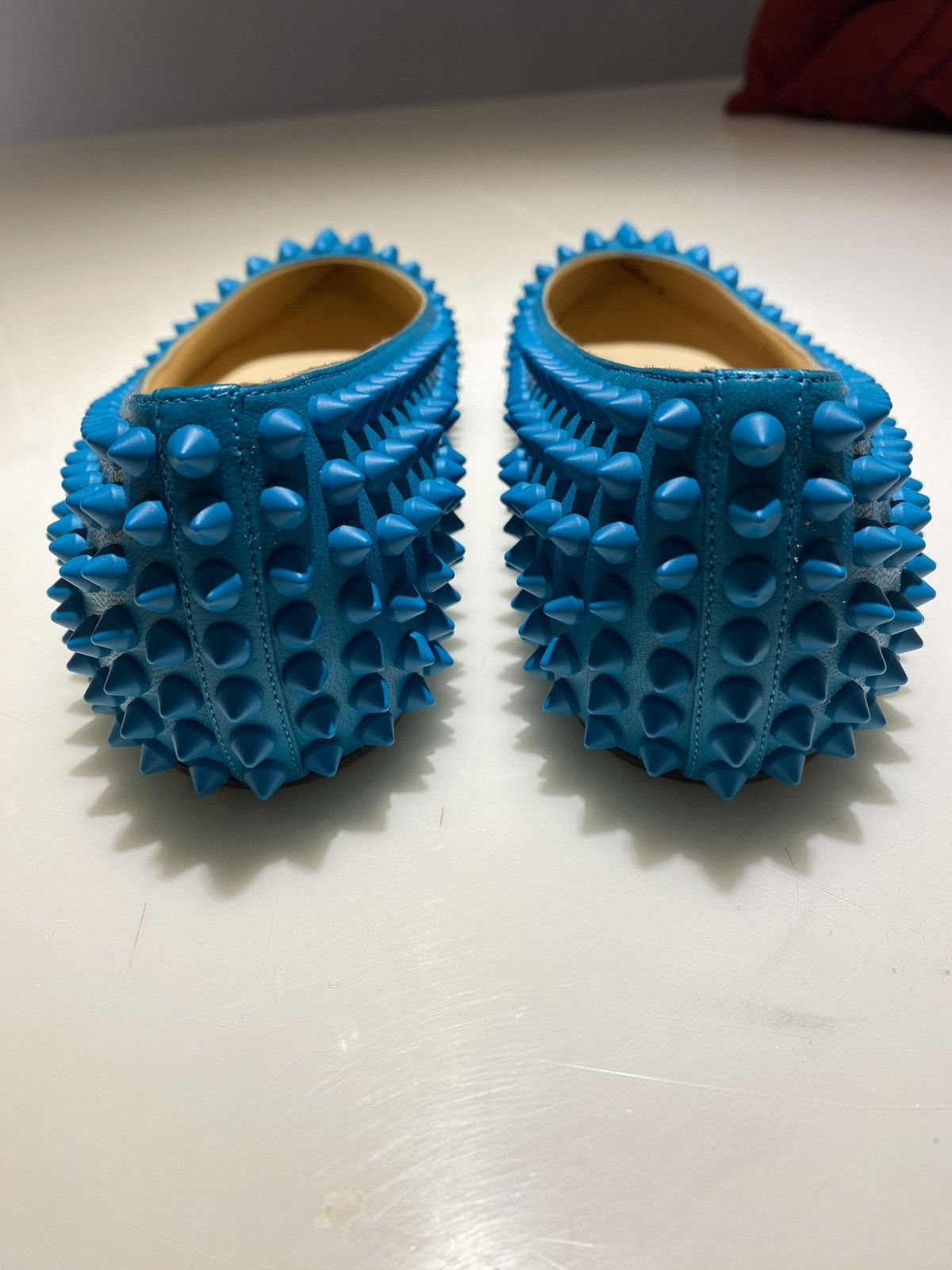 Christian Louboutin Christian Louboutin Turquoise Leather Flats US5.5 Size US 5.5 / IT 35.5 - 4 Thumbnail