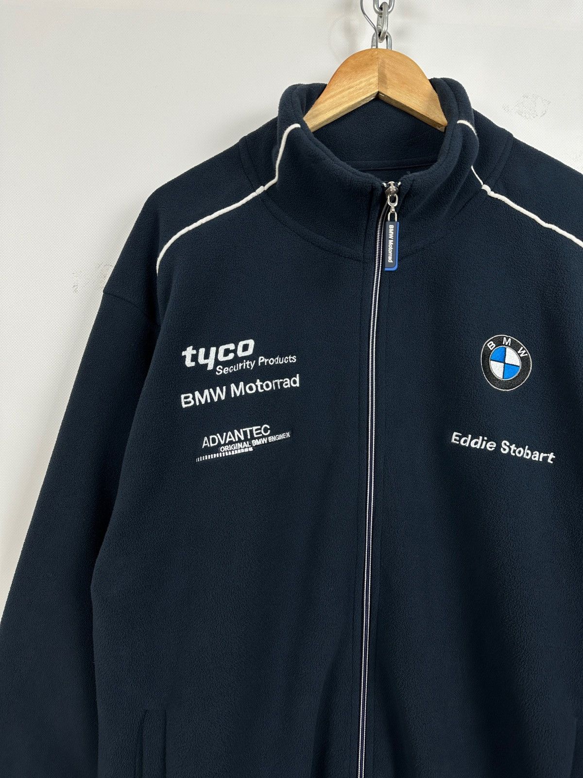 BMW Vintage BMW Tyco Motorrad Racing Fleece Jacket Size US XL / EU 56 / 4 - 5 Thumbnail