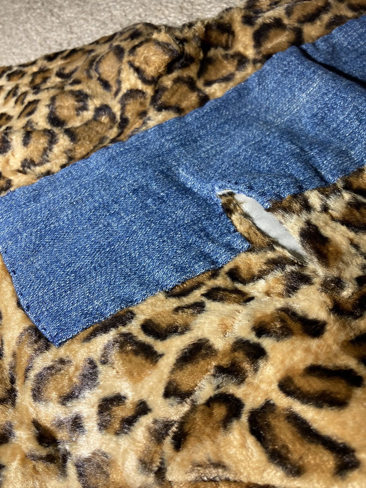 20471120 AW97 20471120 Cheetah Deep Pile Leopard Jersey Mesh 1997 90s Size US M / EU 48-50 / 2 - 5 Thumbnail