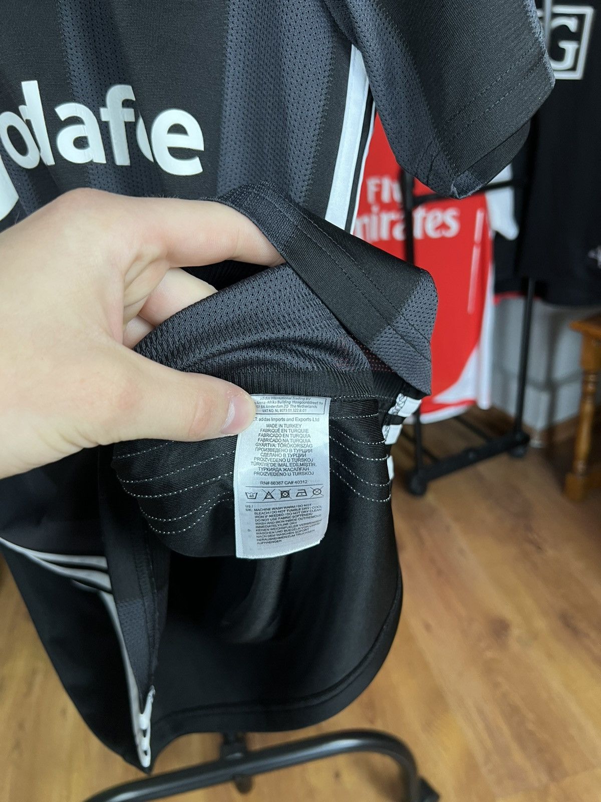 Adidas Soccer Jersey Adidas Besiktas 2018/19 Larin #95 Size US M / EU 48-50 / 2 - 11 Thumbnail