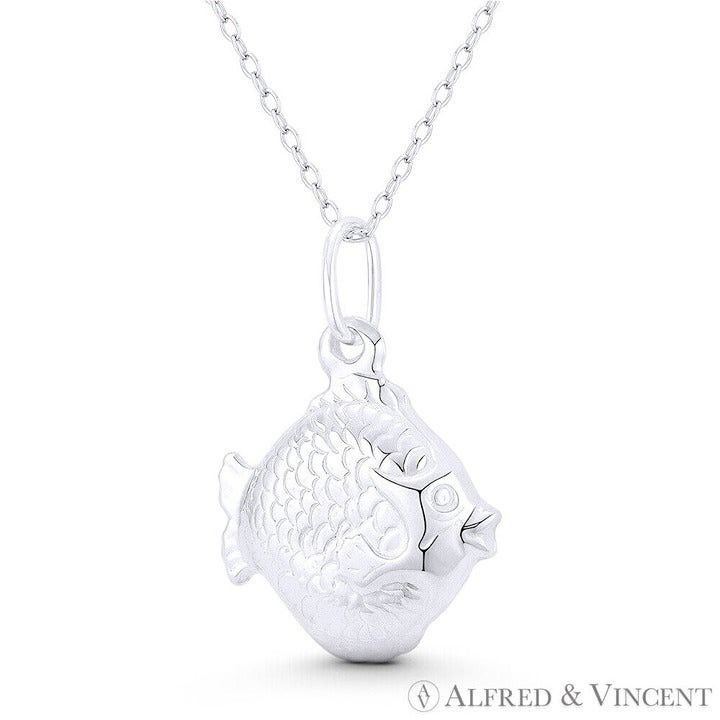 Other Discus Fish Sealife Charm Hollow 3D Pendant Size ONE SIZE - 1 Preview