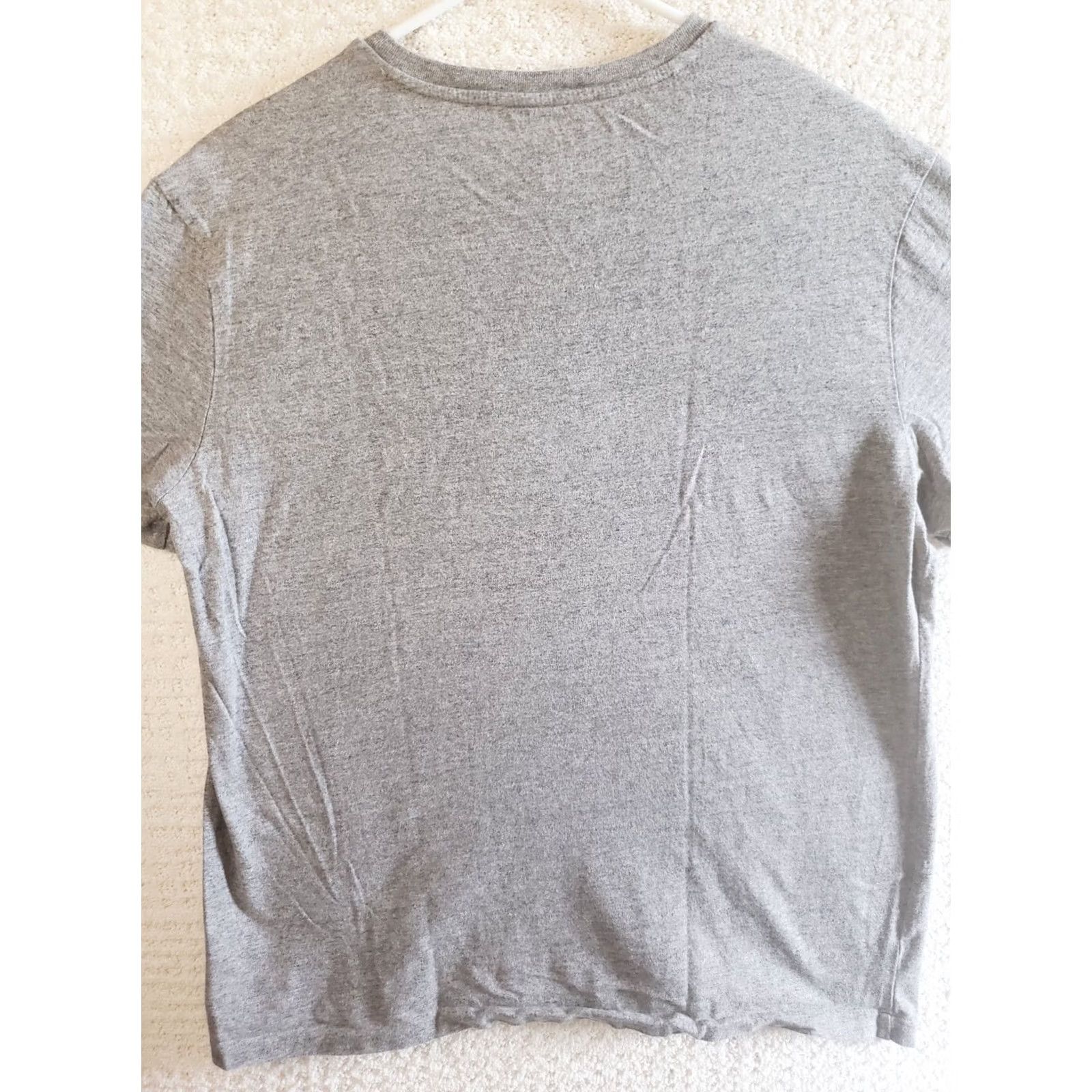 Polo Ralph Lauren Polo Ralph Lauren T-Shirt Short Sleeve Mens Medium Gray V Neck Cotton Logo Polo Player & Pony Classic All Seasons Shirt Size US M / EU 48-50 / 2 - 5 Thumbnail