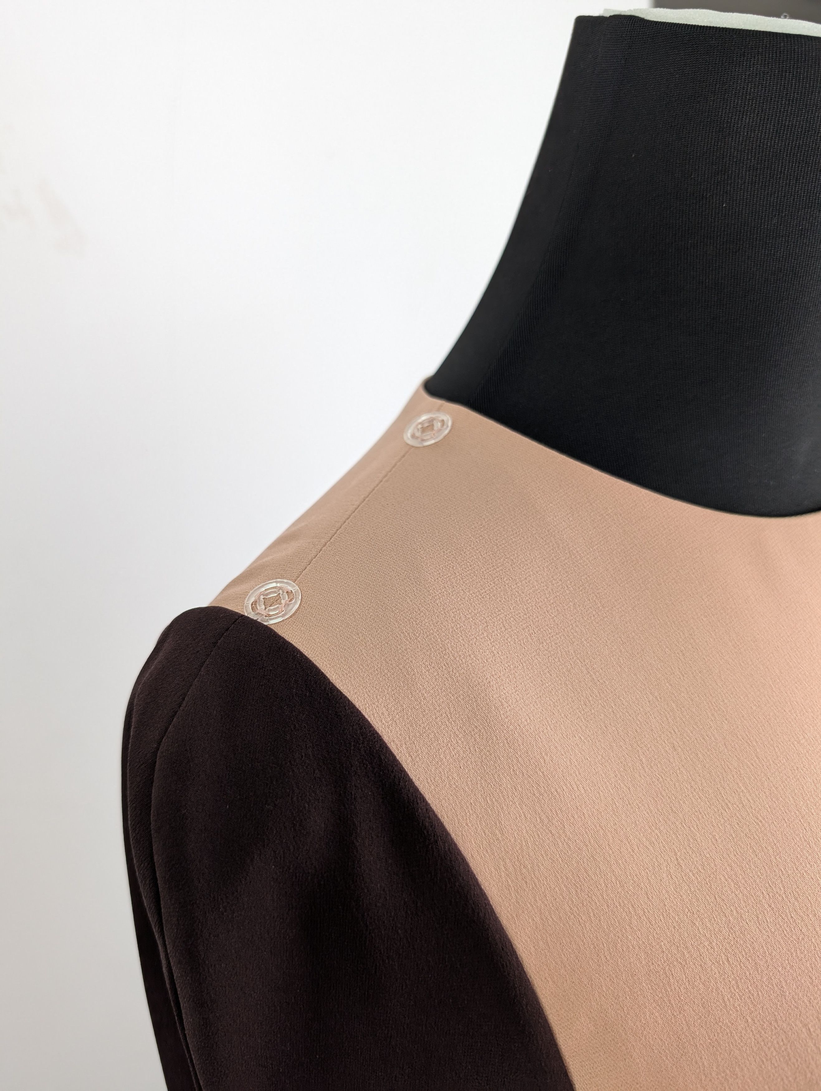 Tom Ford Tom Ford Brown And Salmon Single Sleeve Dress Size XS / US 0-2 / IT 36-38 - 3 Thumbnail